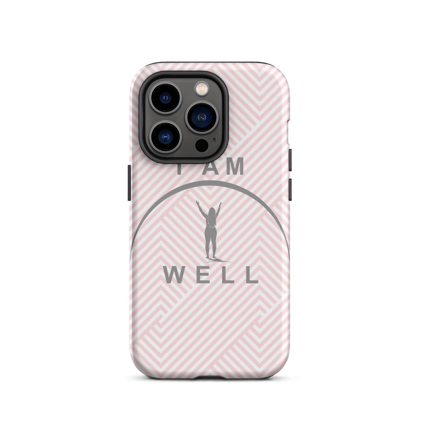 I AM WELL Tough Case for iPhone® Women's Pink w/ Grey Logo