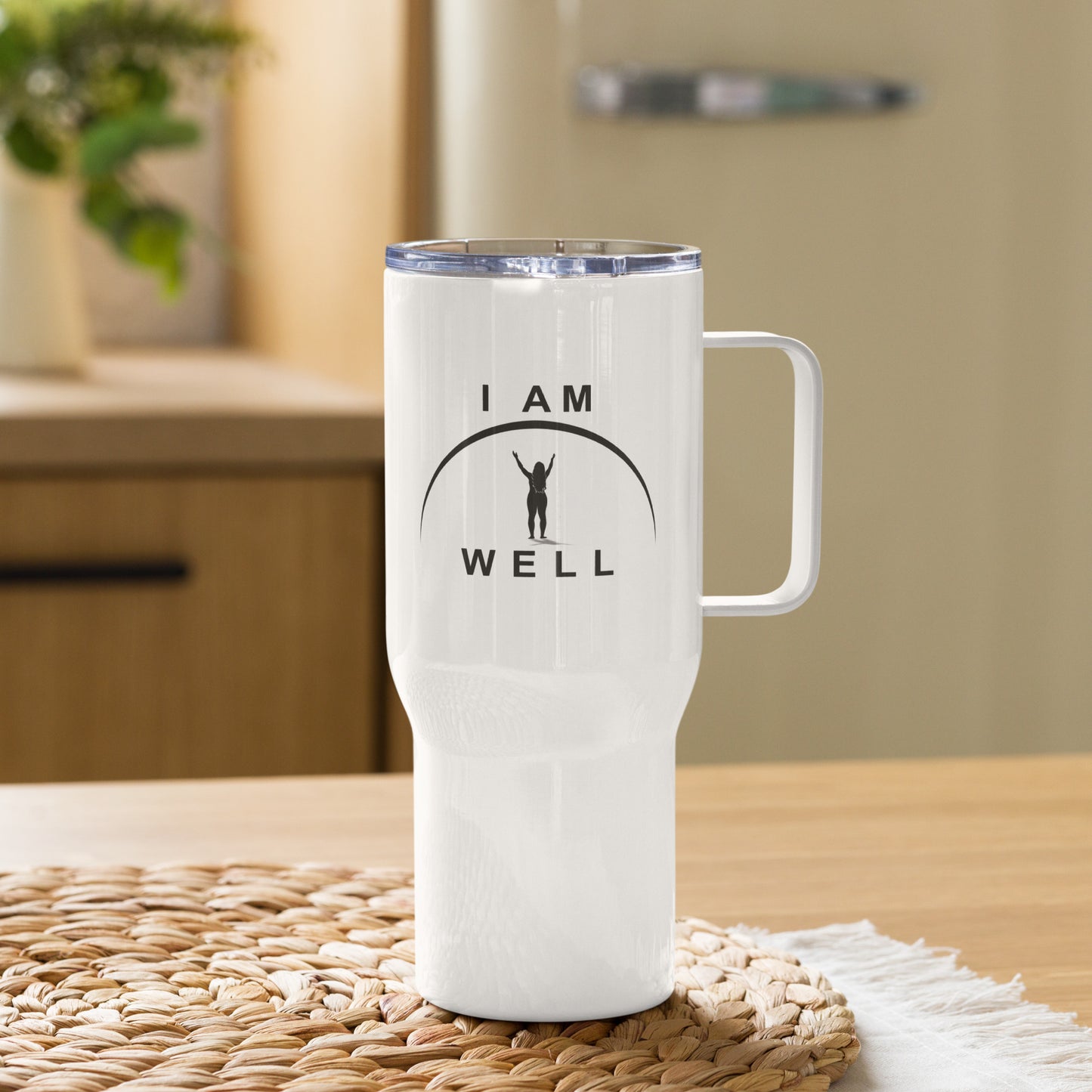 I Am Well Women's Travel Mug w/ Handle