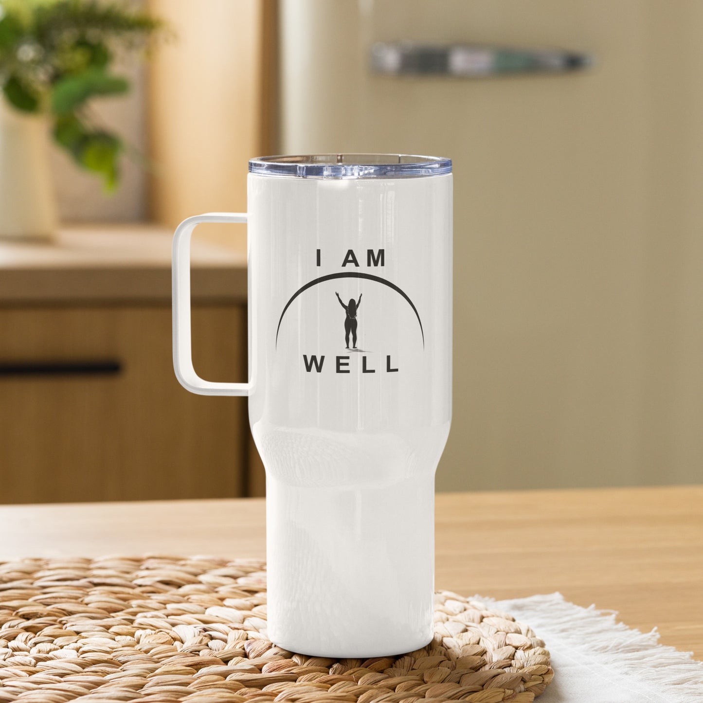 I Am Well Women's Travel Mug w/ Handle