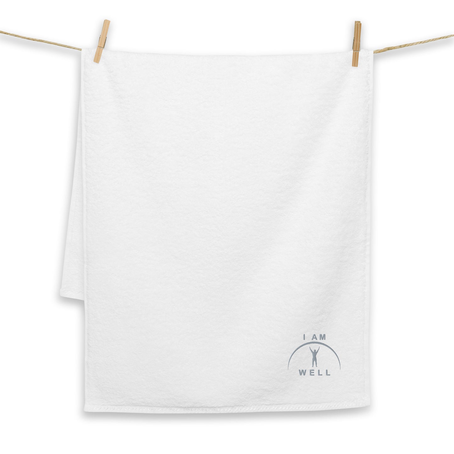 I AM WELL Men's Cotton Towel w/ Grey Logo (various sizes and colors)