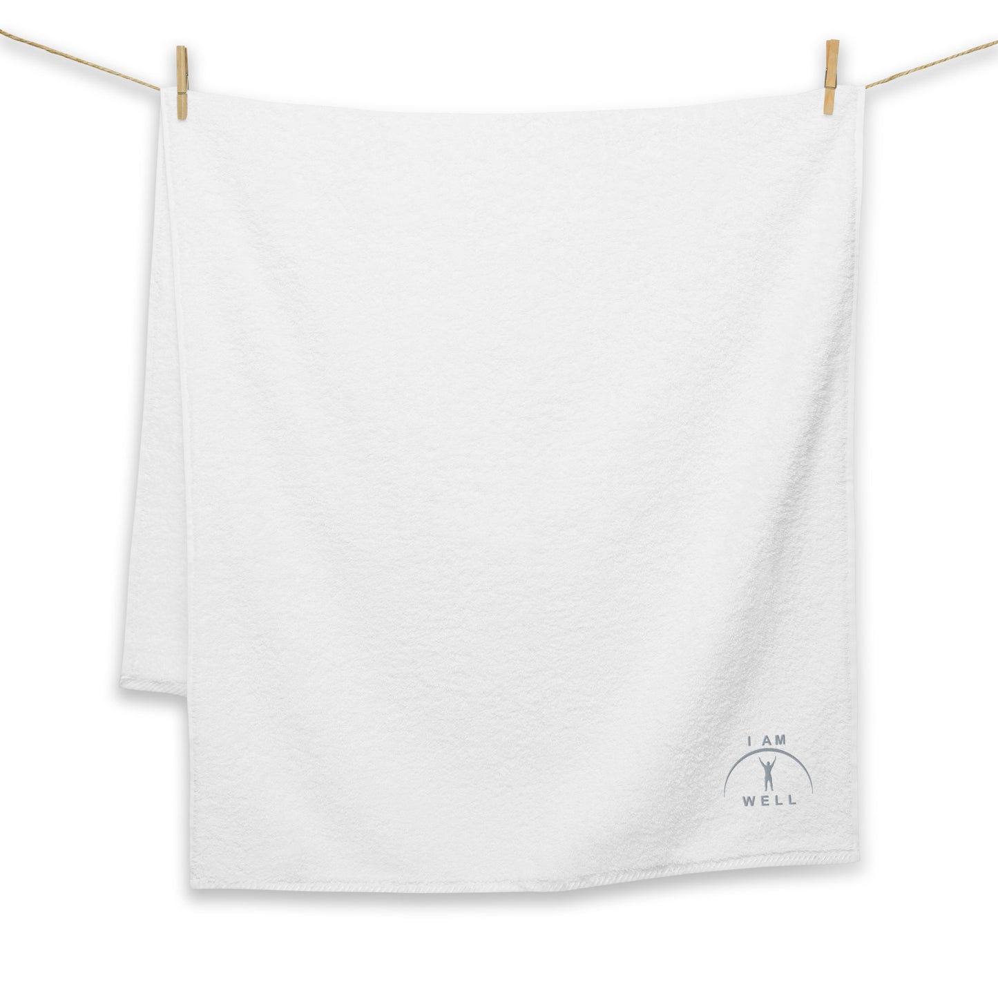 I AM WELL Men's Cotton Towel w/ Grey Logo (various sizes and colors)