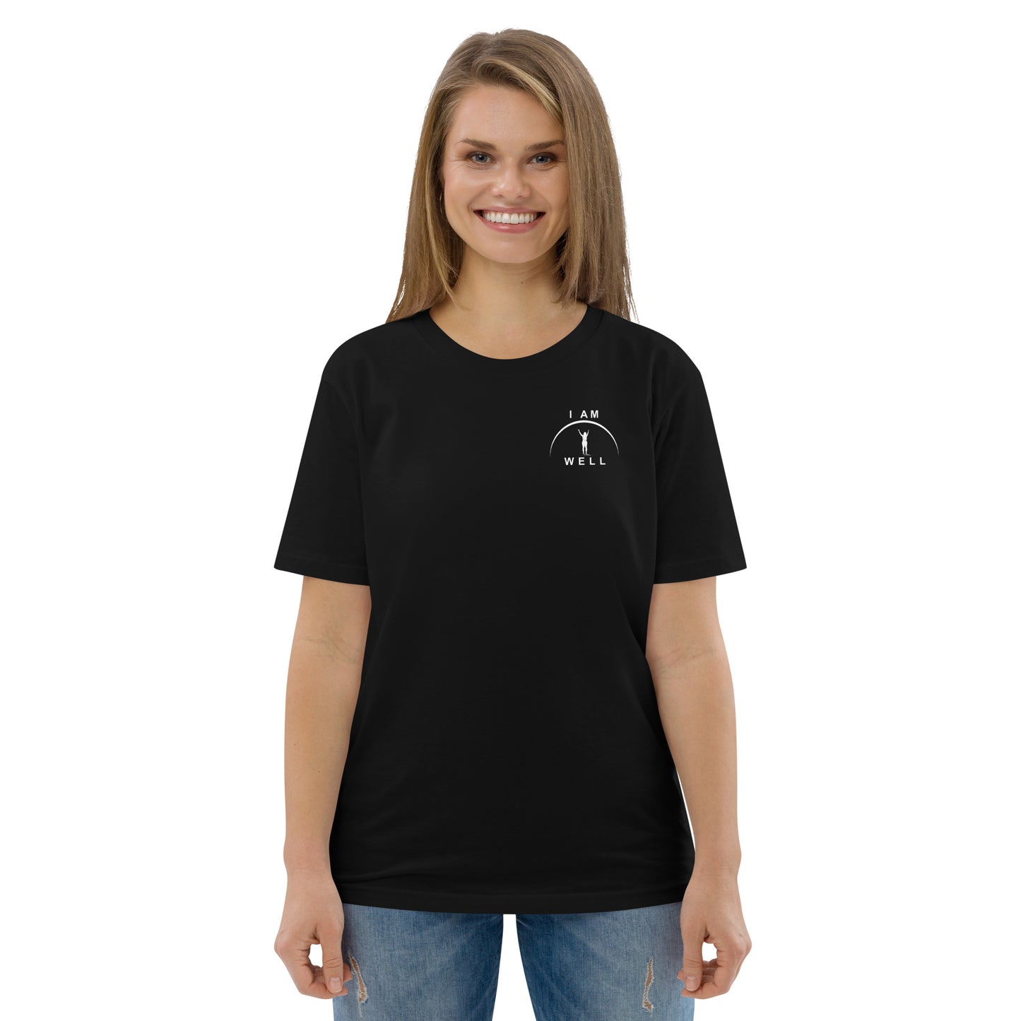 I AM WELL Women's Organic Cotton T-Shirt w/ White Logo (multiple color options)