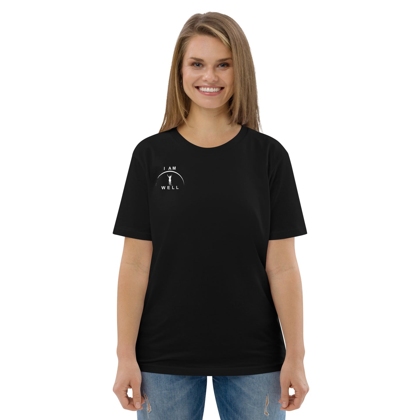 I AM WELL Women's Organic Cotton T-Shirt w/ White Logo (multiple color options)