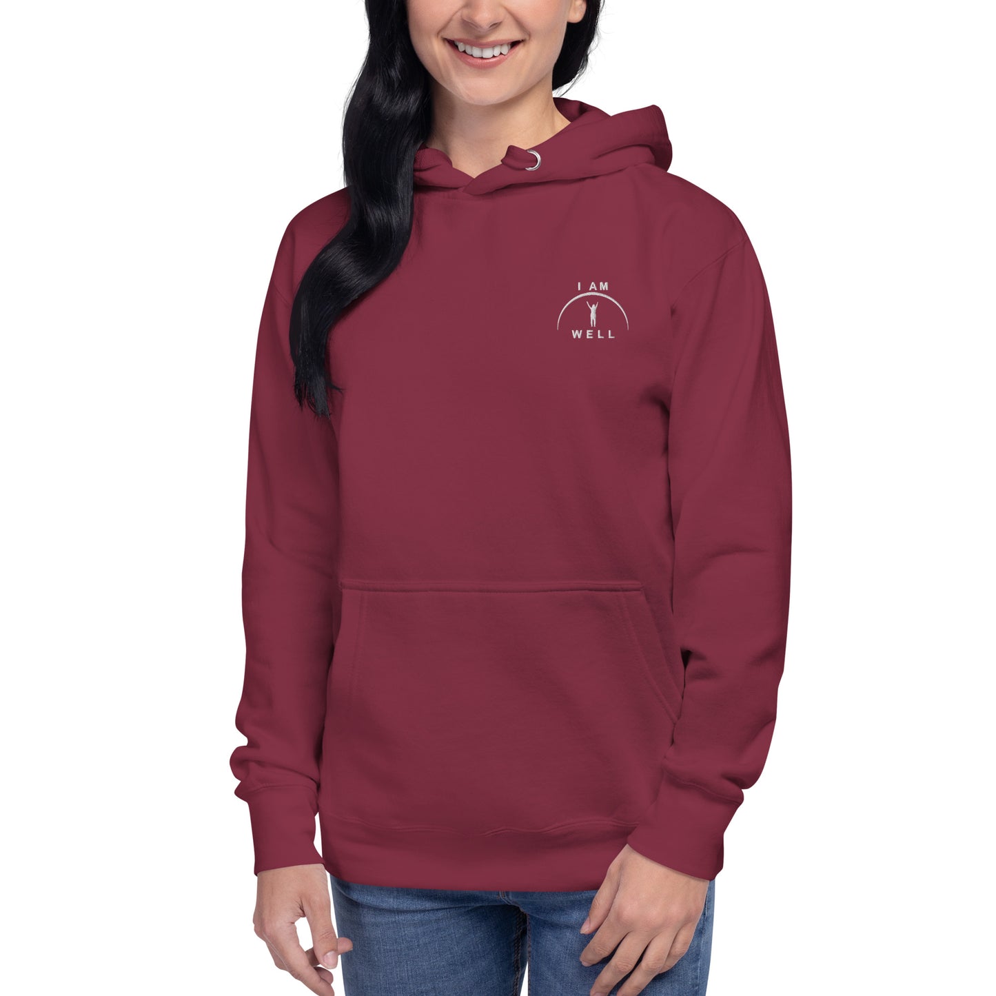 I AM WELL Women's Hoodie w/ White Logo (multiple color options)