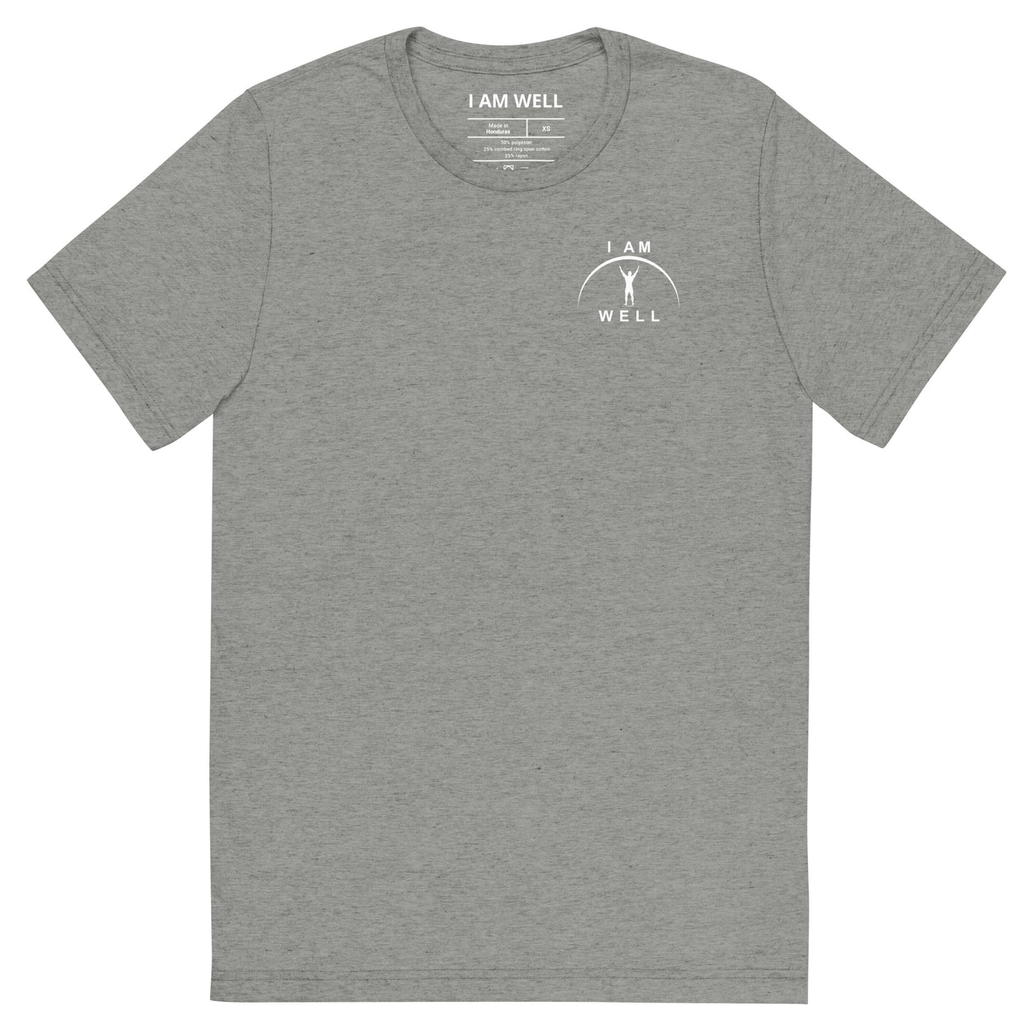 I AM WELL Men's Tri-Blend T-Shirts w/ White Logo (multiple color options)