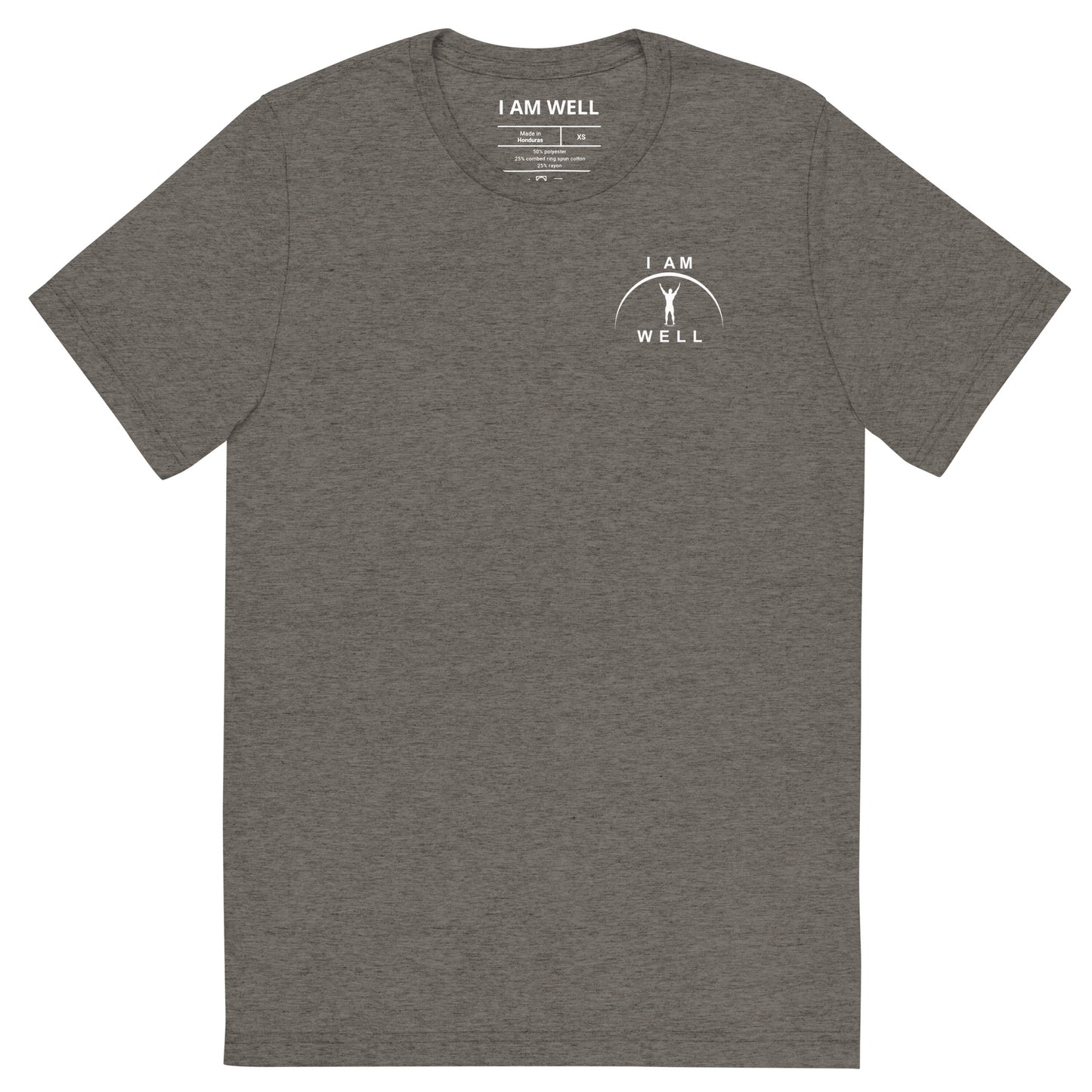 I AM WELL Men's Tri-Blend T-Shirts w/ White Logo (multiple color options)