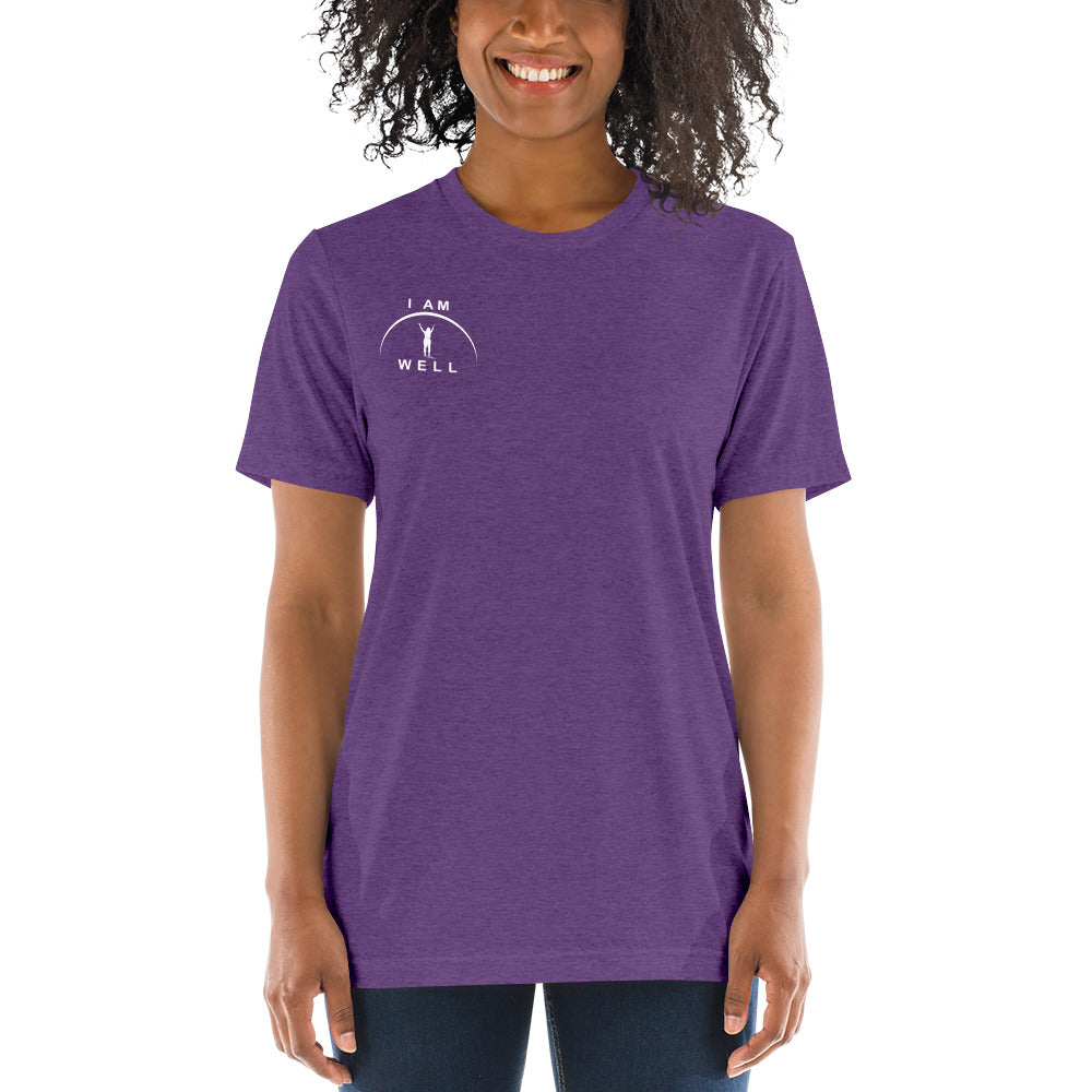 I AM WELL Women's Tri-Blend T-shirt w/ White Logo (multiple color options)