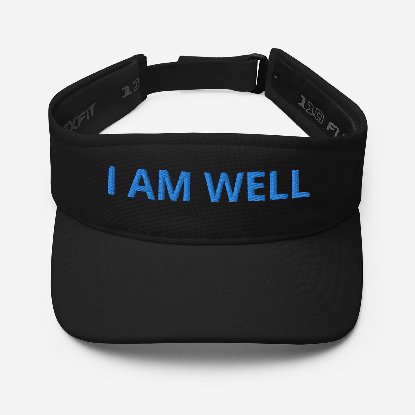 I AM WELL Unisex Visor - Sky Blue "I AM WELL" Embroidered Letters (multiple color options)