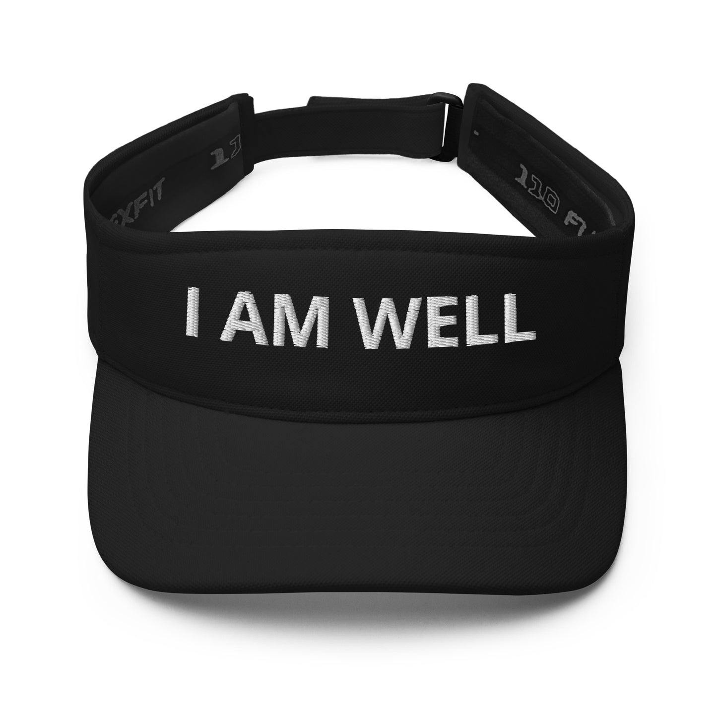 I AM WELL Unisex Visors - White "I AM WELL" Embroidered Letters (multiple color options)