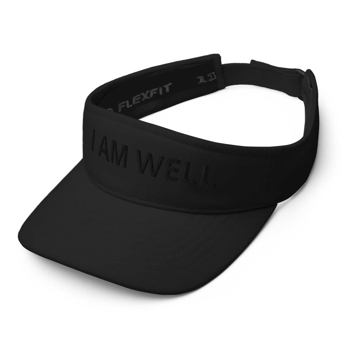 I AM WELL Unisex Visor - Black "I AM WELL" Embroidered Letters (multiple color options)