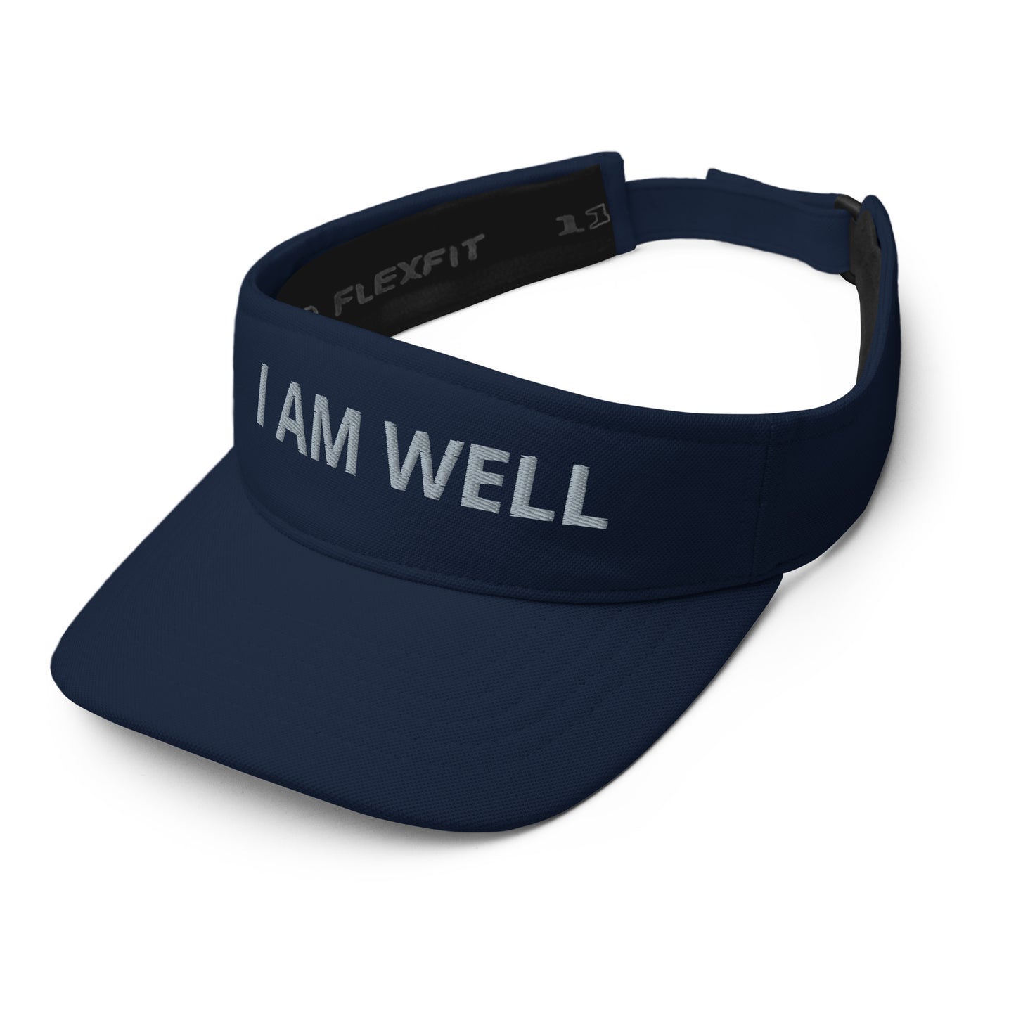 I AM WELL Unisex Visors - Grey "I AM WELL" Embroidered Letters (multiple color options)