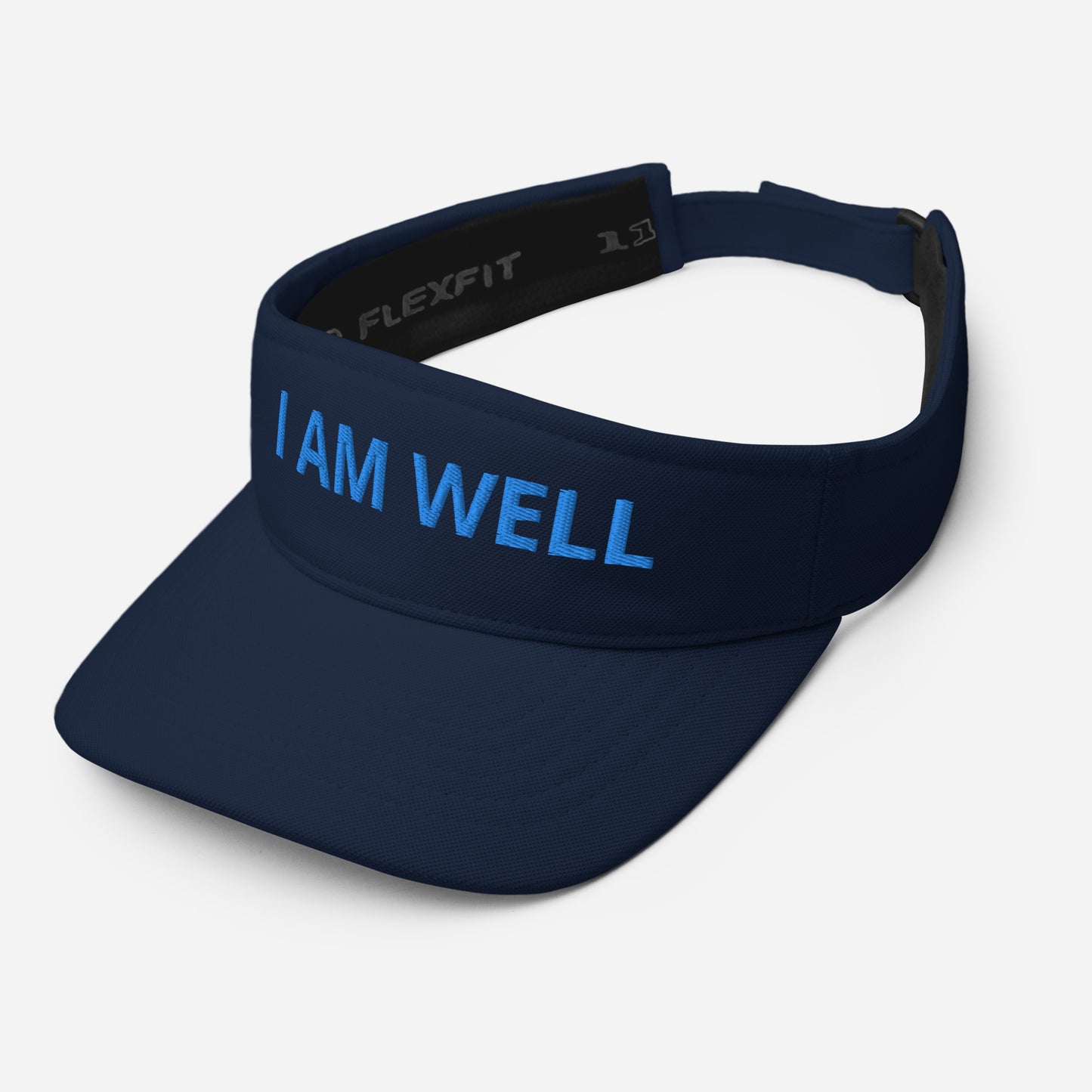 I AM WELL Unisex Visor - Sky Blue "I AM WELL" Embroidered Letters (multiple color options)