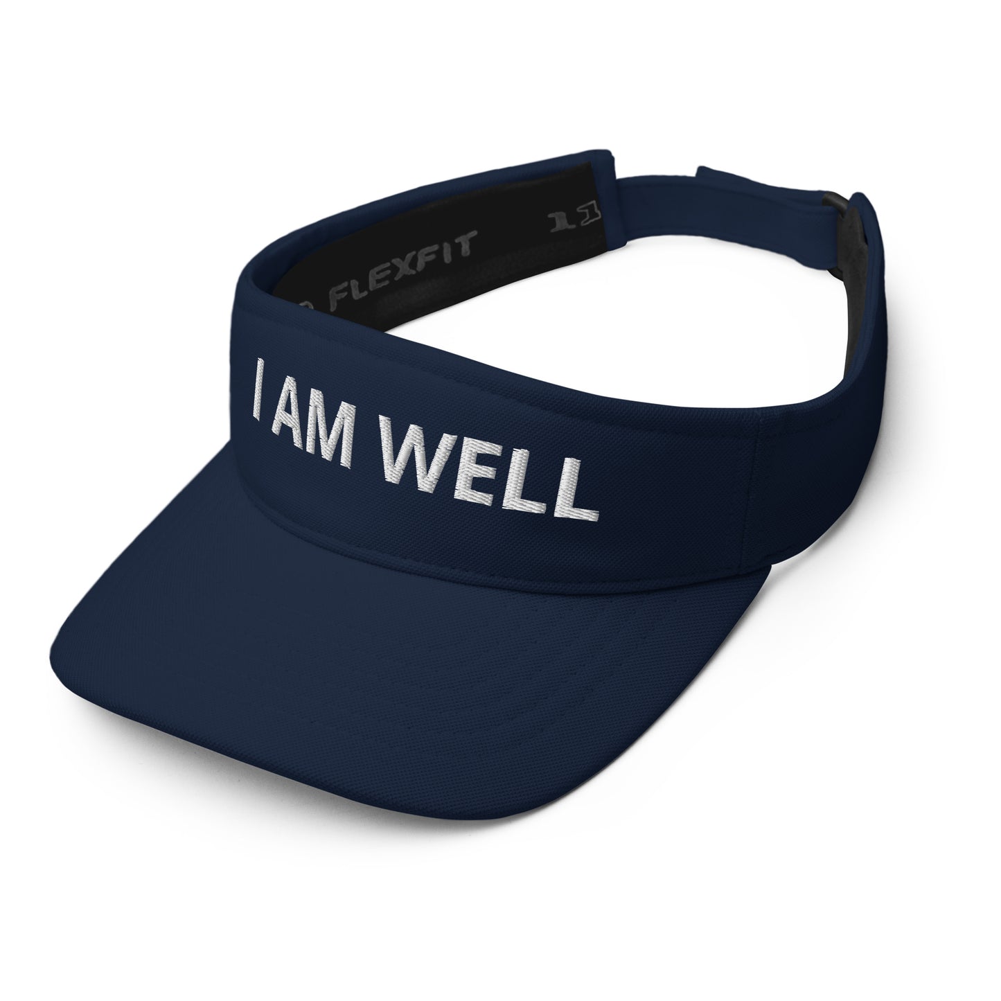 I AM WELL Unisex Visors - White "I AM WELL" Embroidered Letters (multiple color options)