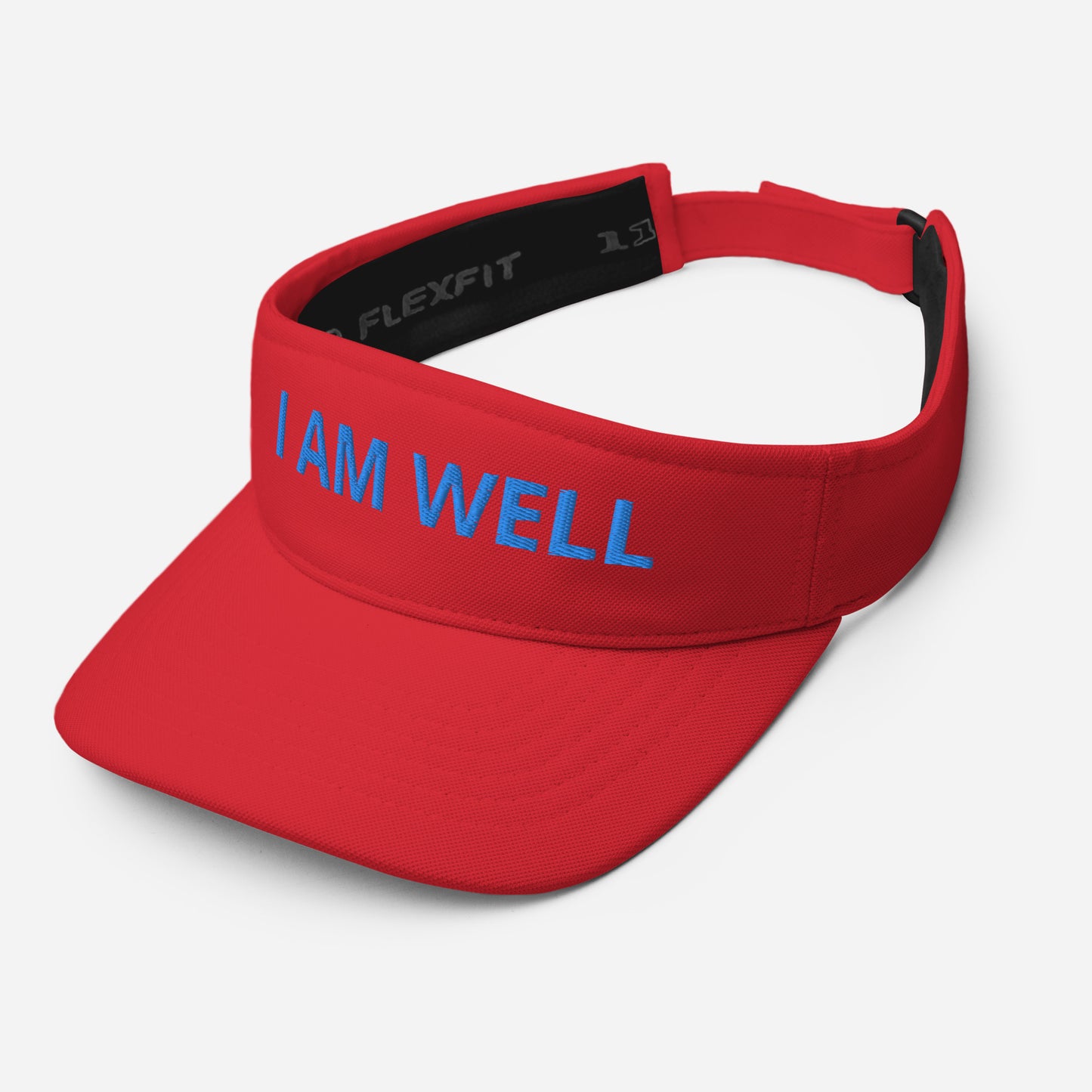 I AM WELL Unisex Visor - Sky Blue "I AM WELL" Embroidered Letters (multiple color options)