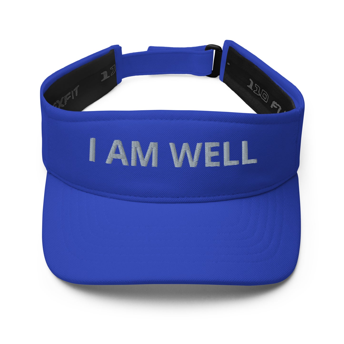 I AM WELL Unisex Visors - Grey "I AM WELL" Embroidered Letters (multiple color options)