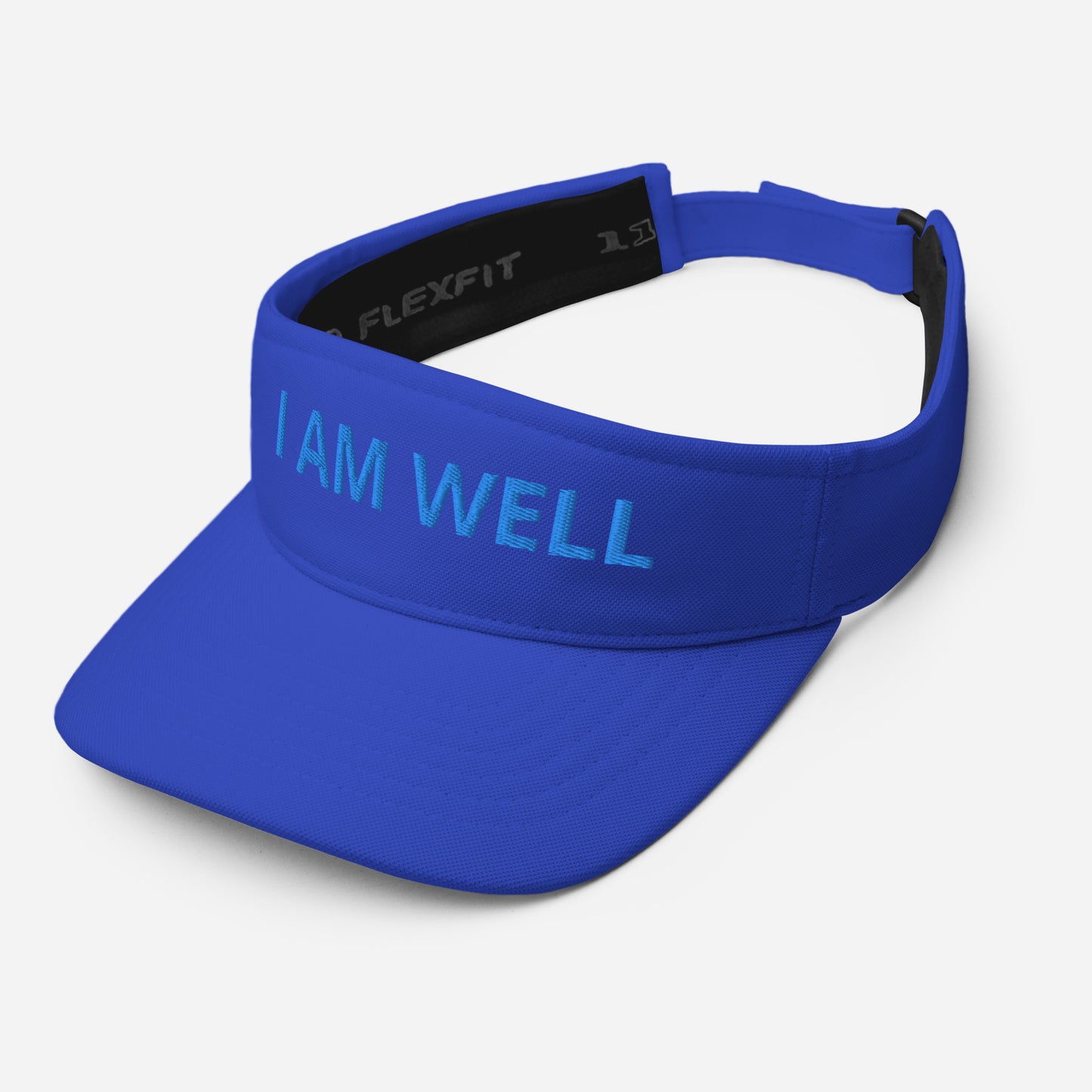 I AM WELL Unisex Visor - Sky Blue "I AM WELL" Embroidered Letters (multiple color options)