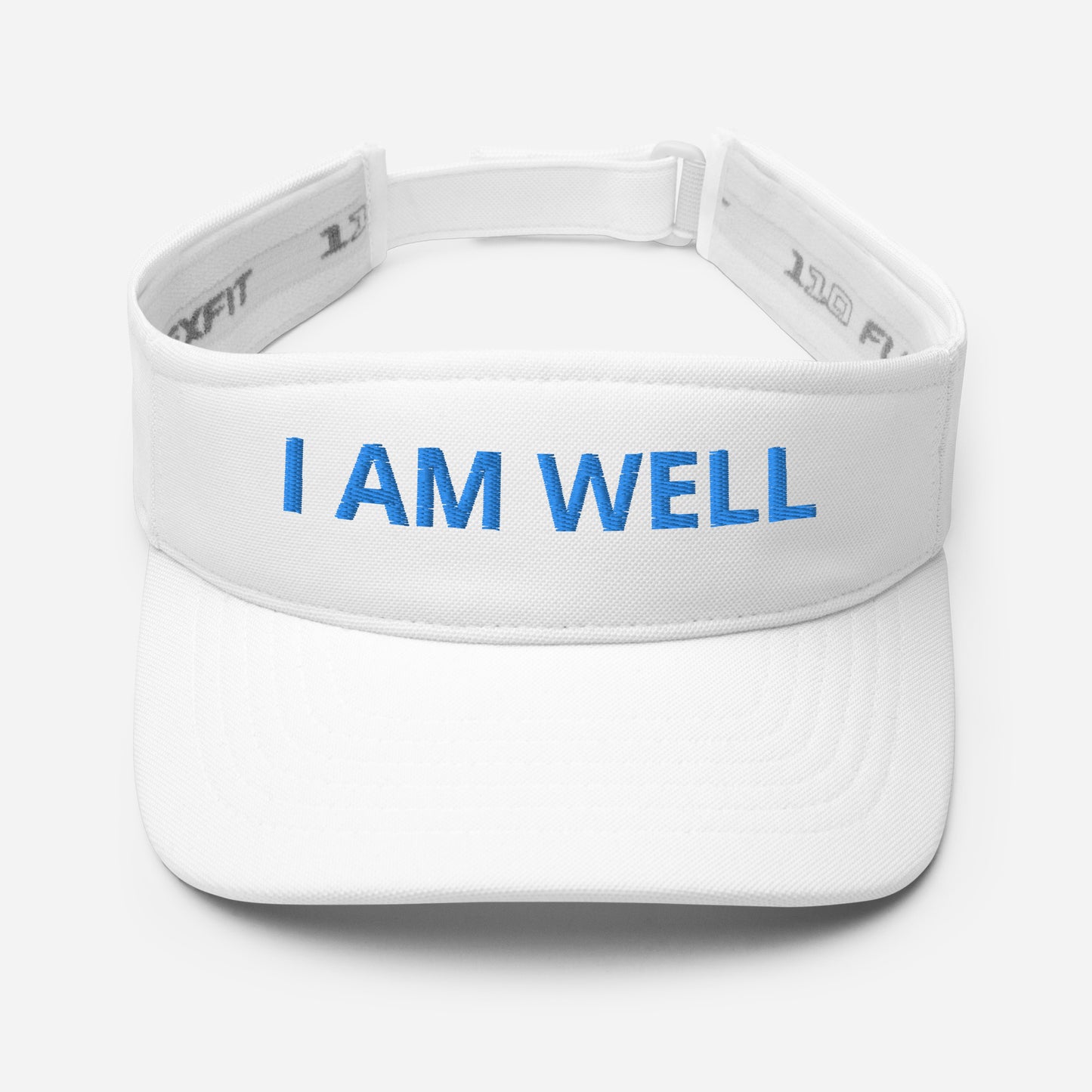 I AM WELL Unisex Visor - Sky Blue "I AM WELL" Embroidered Letters (multiple color options)