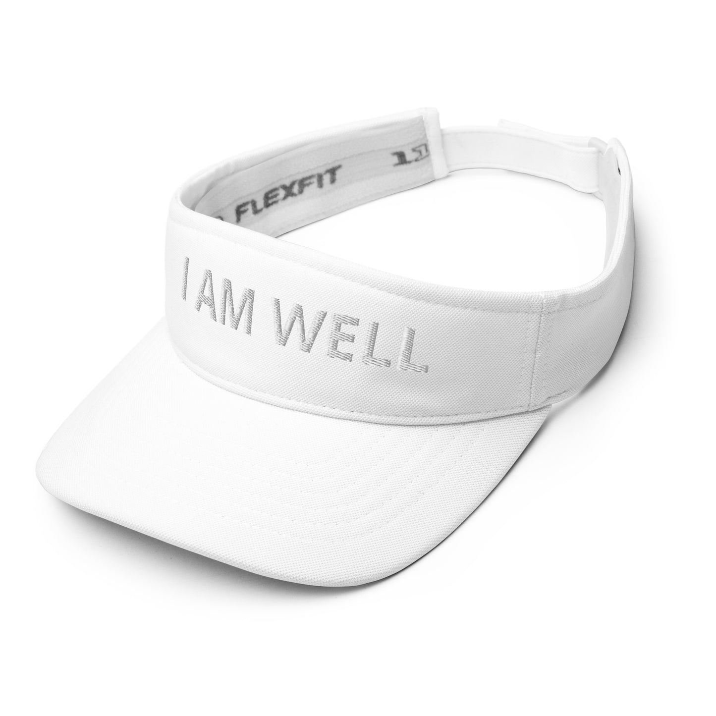 I AM WELL Unisex Visors - White "I AM WELL" Embroidered Letters (multiple color options)