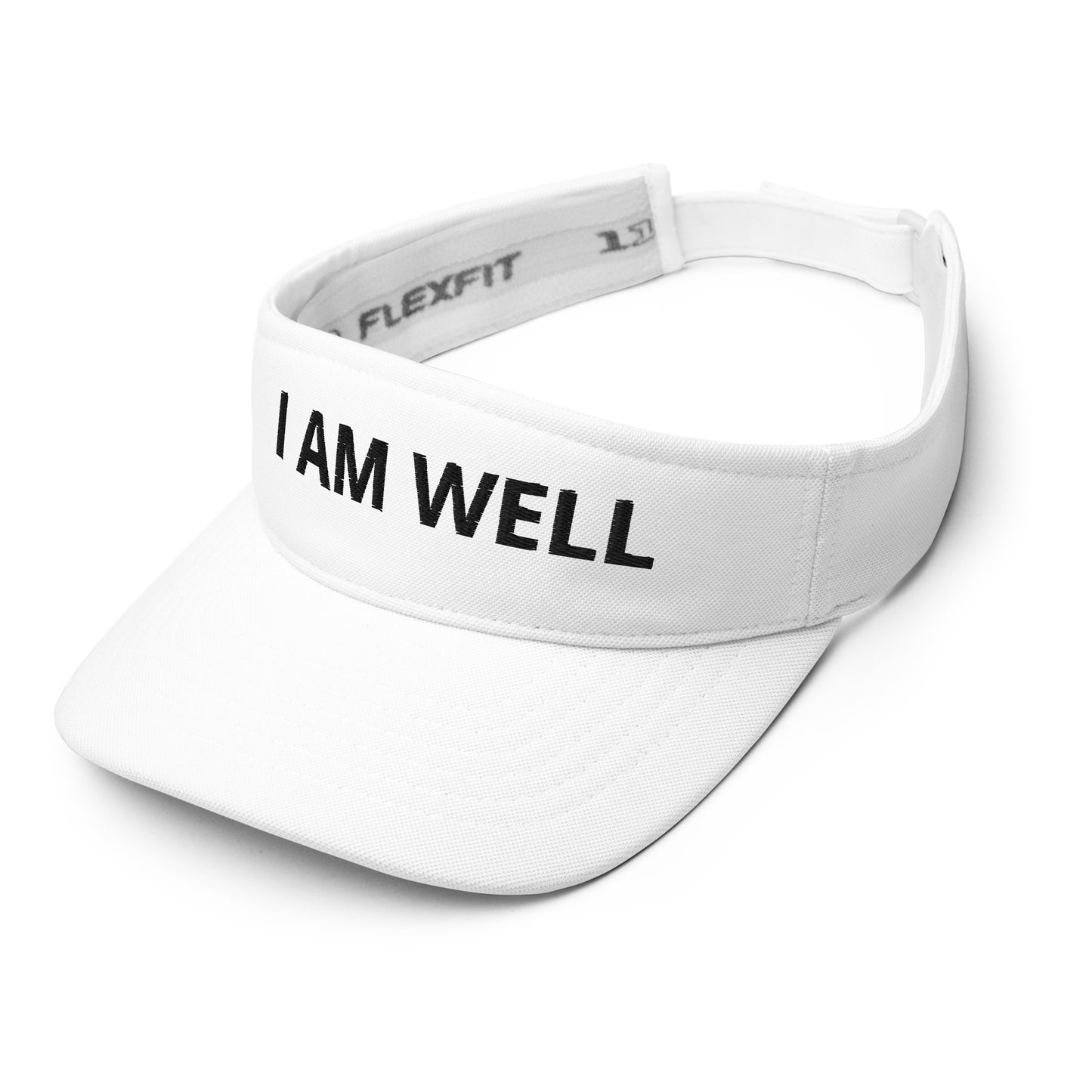 I AM WELL Unisex Visor - Black "I AM WELL" Embroidered Letters (multiple color options)