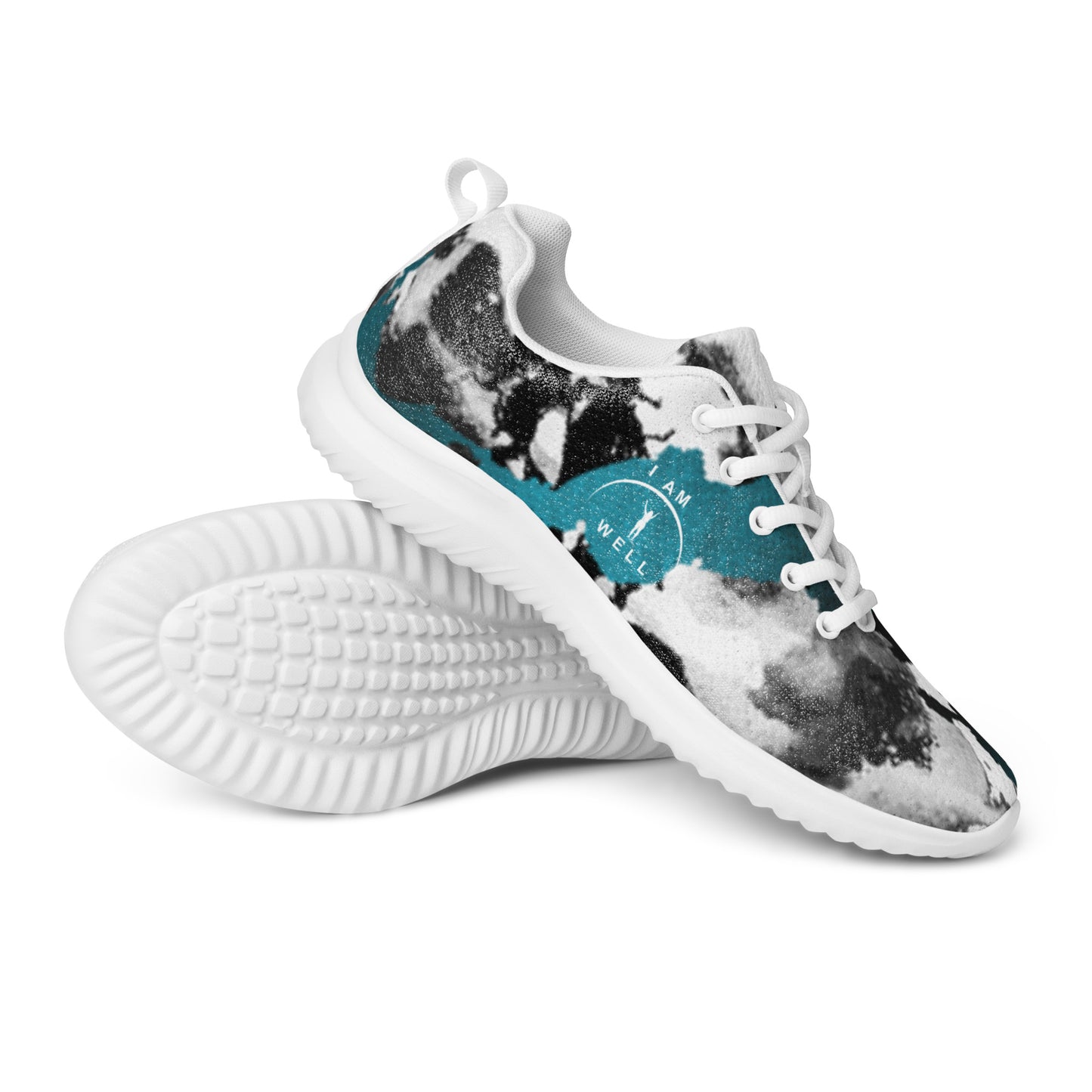 I AM WELL Women’s Athletic Shoes Marble w/ White Logo