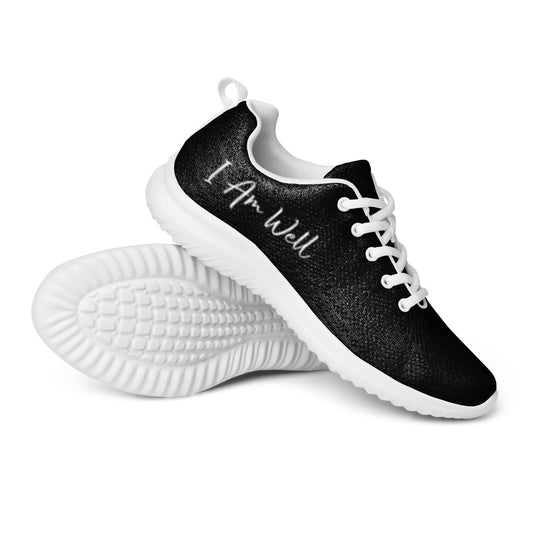 I AM WELL Women’s Athletic Shoes Black and White