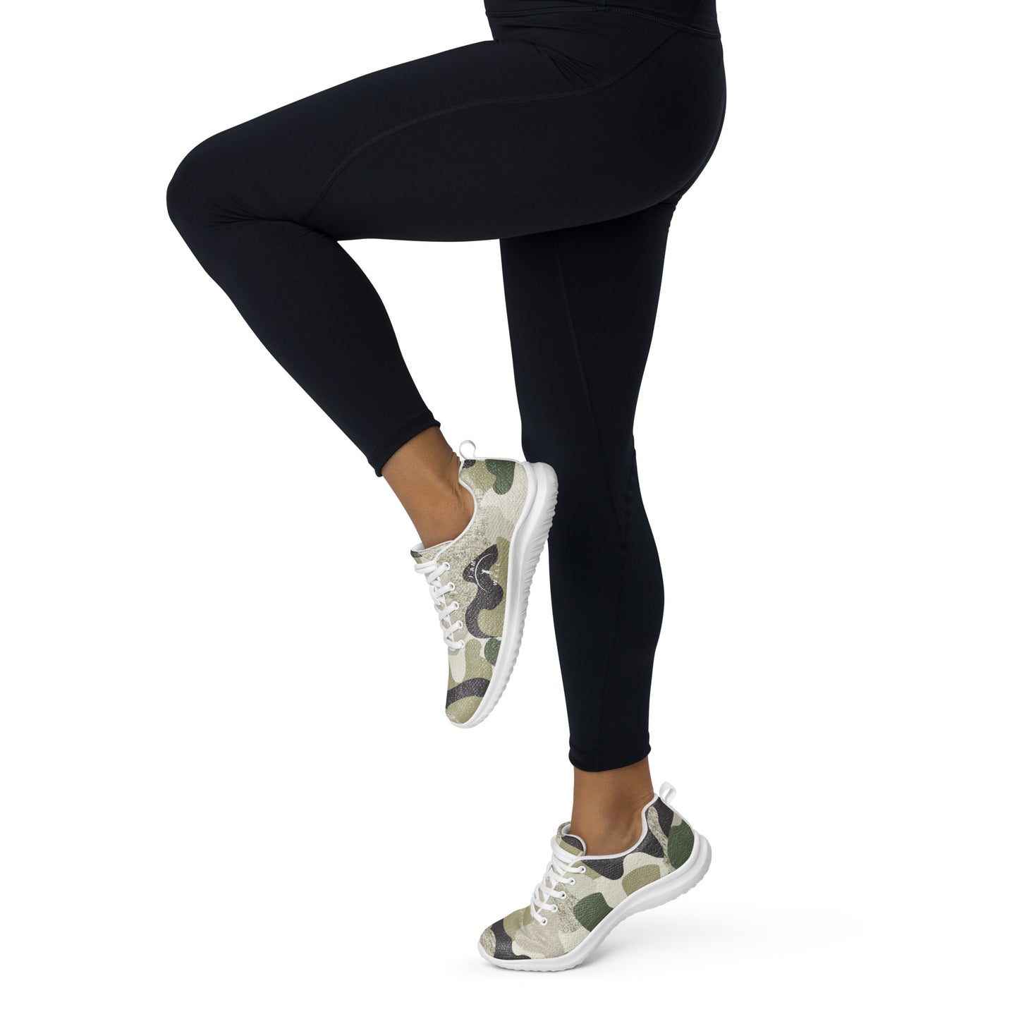 I AM WELL Women’s Athletic Shoes Green Camo w/ White Logo