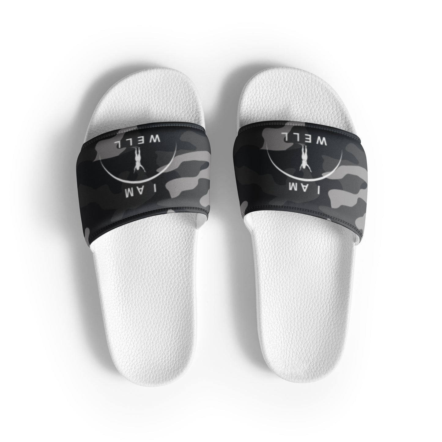 I AM WELL Women's Slides Camo w/ White Logo