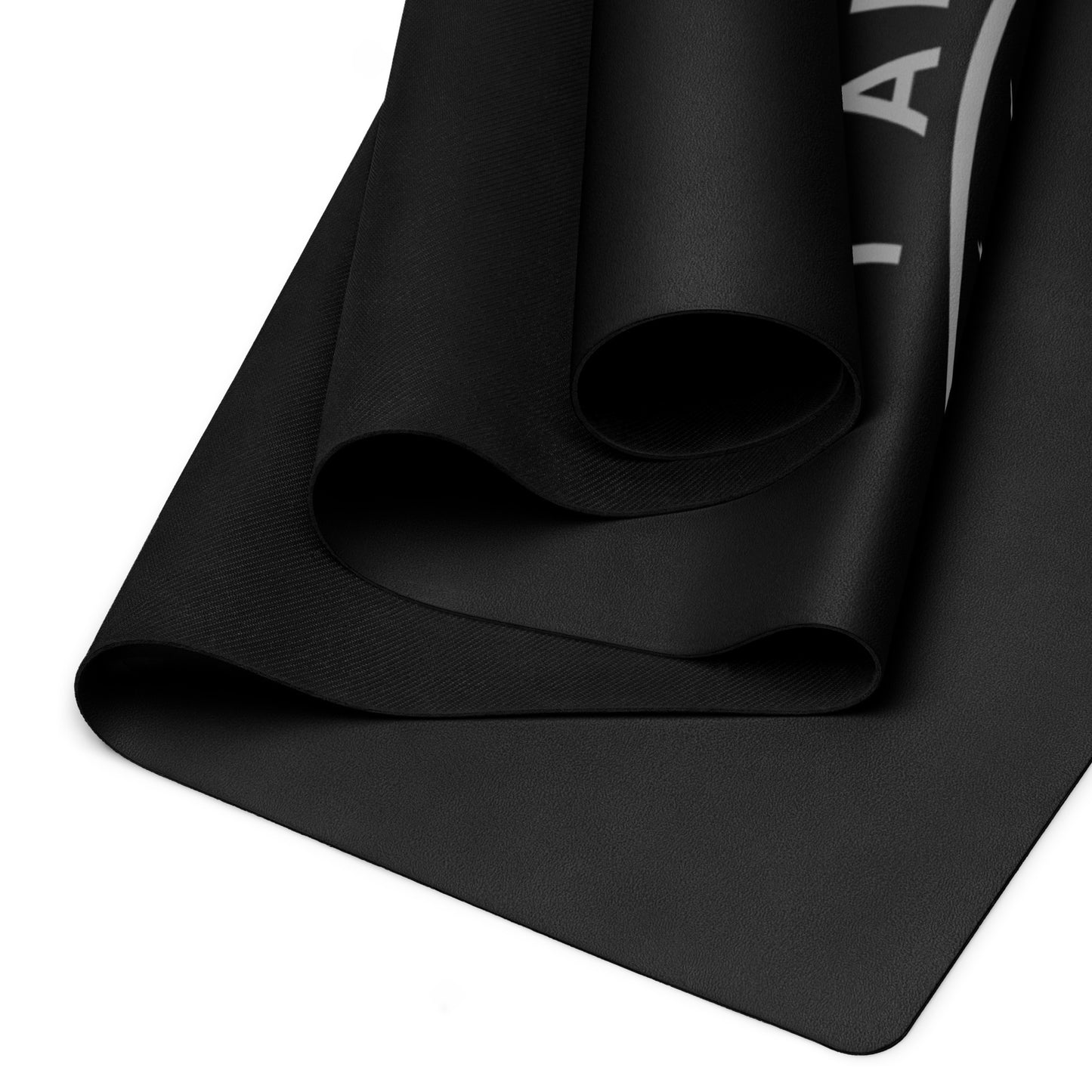 I AM WELL Men's Exercise mat - Black w/ Grey Logo