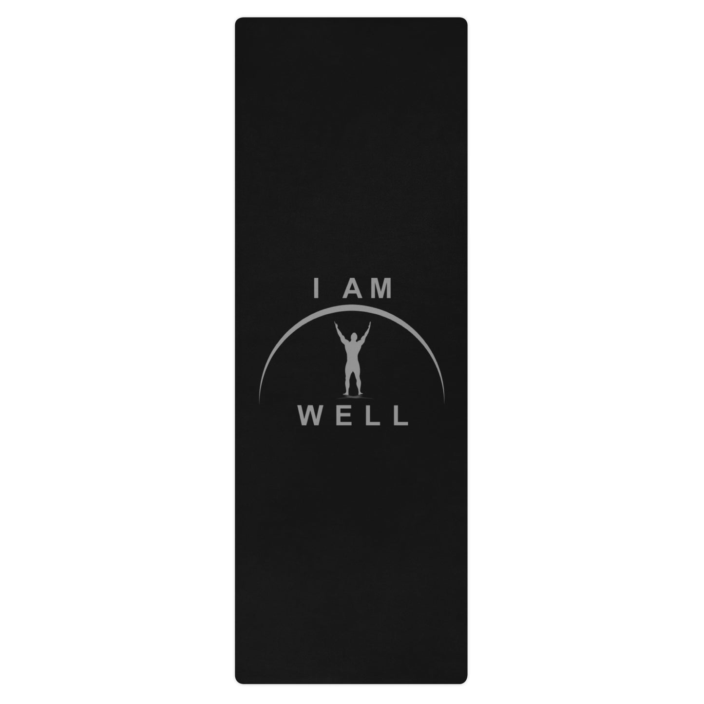 I AM WELL Men's Exercise mat - Black w/ Grey Logo