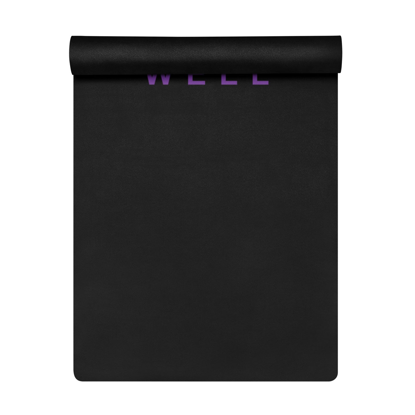 I AM WELL Women's Exercise Mat - Black w/ Purple Logo