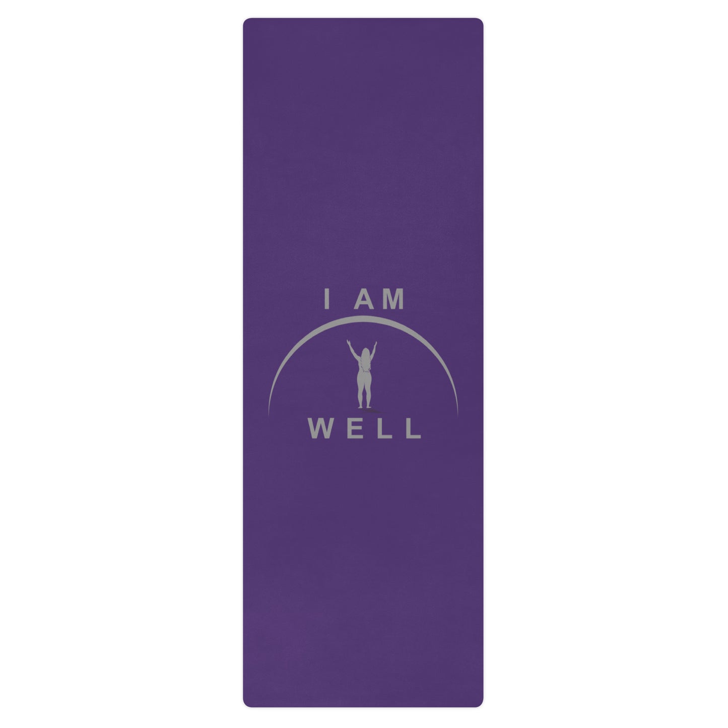 I AM WELL Women's Exercise Mat - Purple w/ Grey Logo