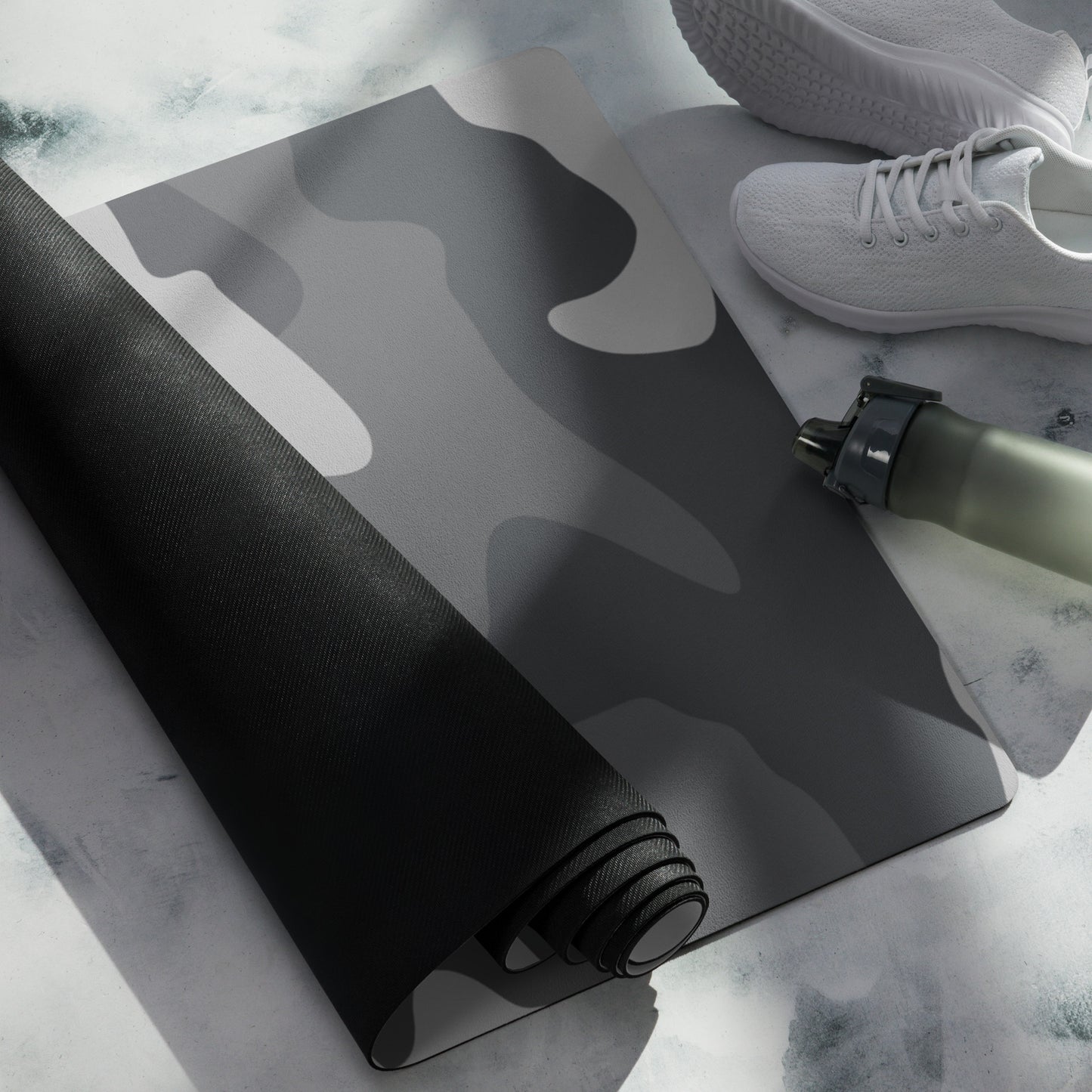 I AM WELL Men's Exercise Mat - Grey MultiCam w/ Black Logo