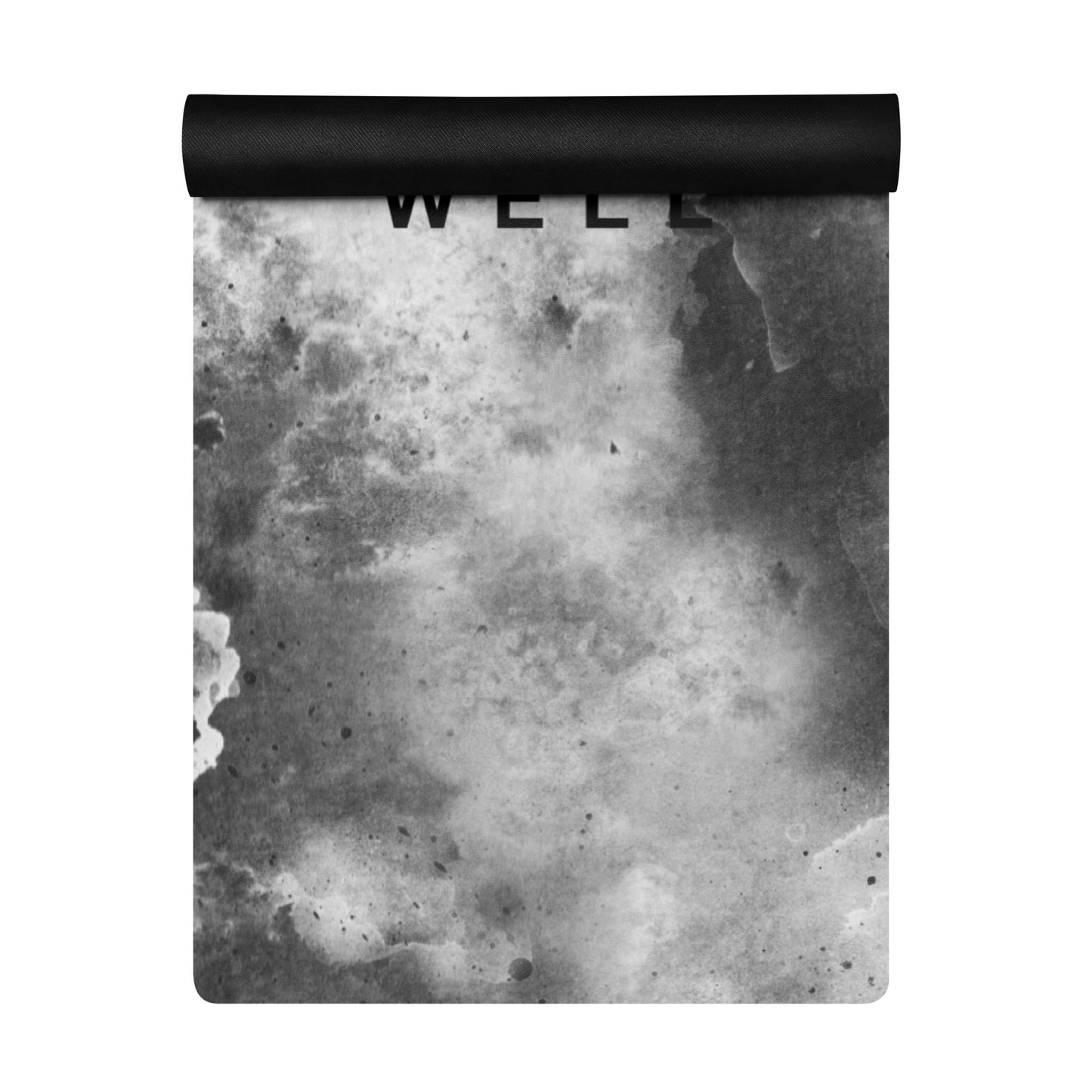 I AM WELL Men's Exercise Mat - Dark Clouds w/ Black Logo