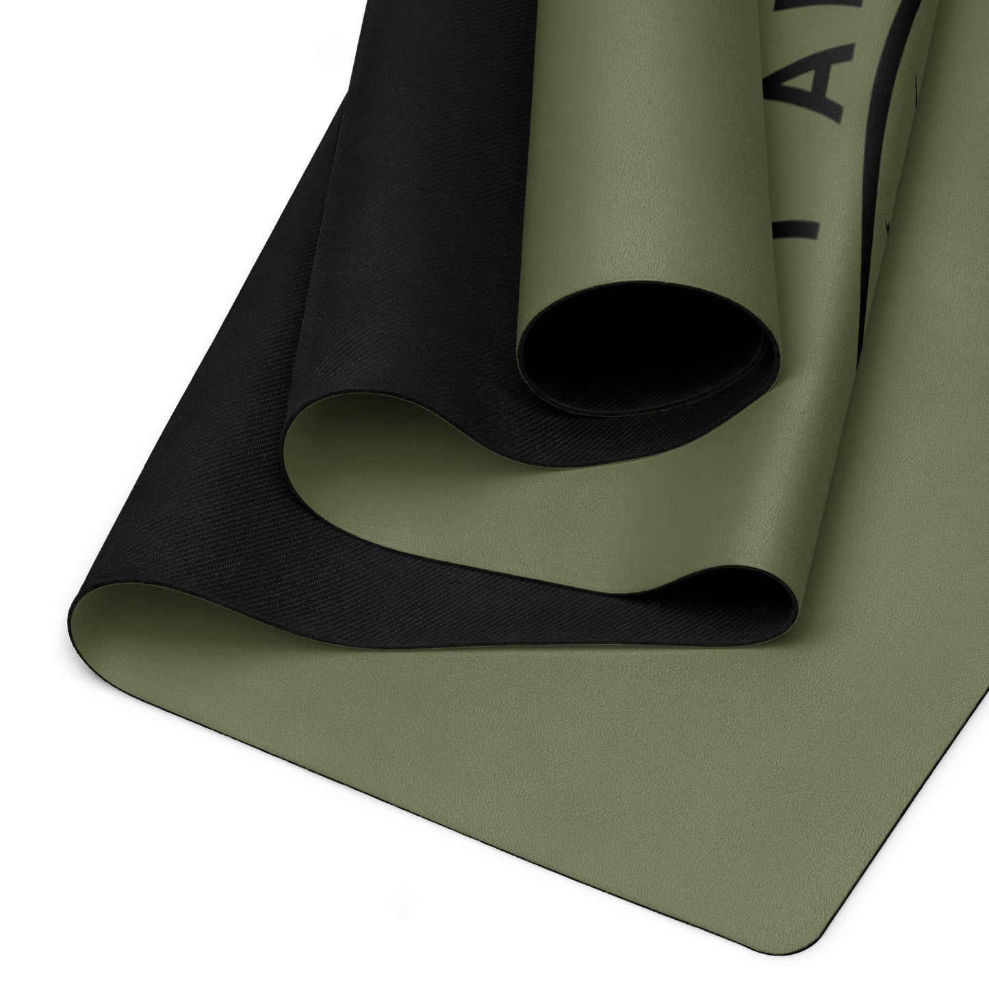 I AM WELL Men's Exercise Mat - OD Green w/ Black Logo