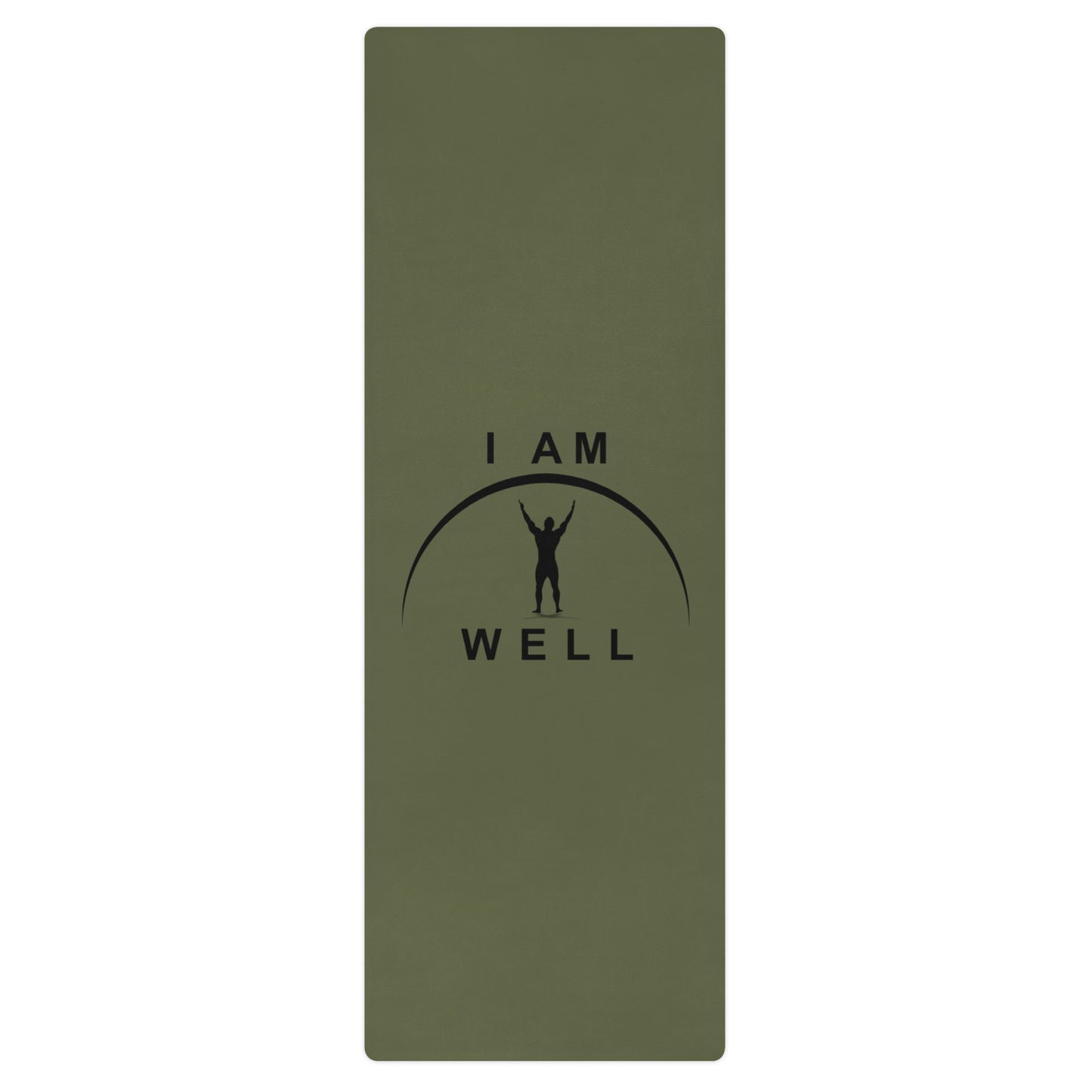 I AM WELL Men's Exercise Mat - OD Green w/ Black Logo