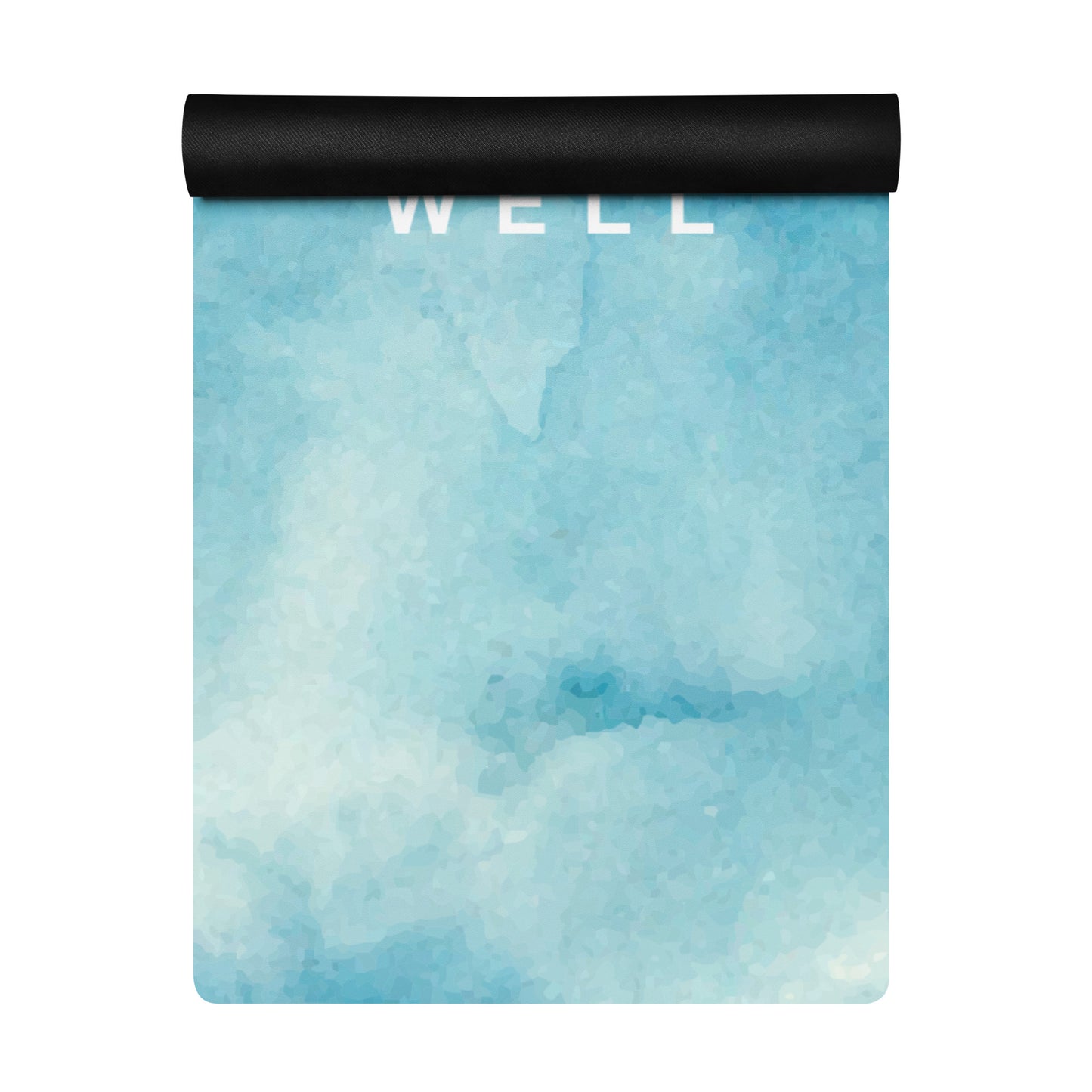 I AM WELL Women's Exercise Mat - Water Color Sky w/ White Logo