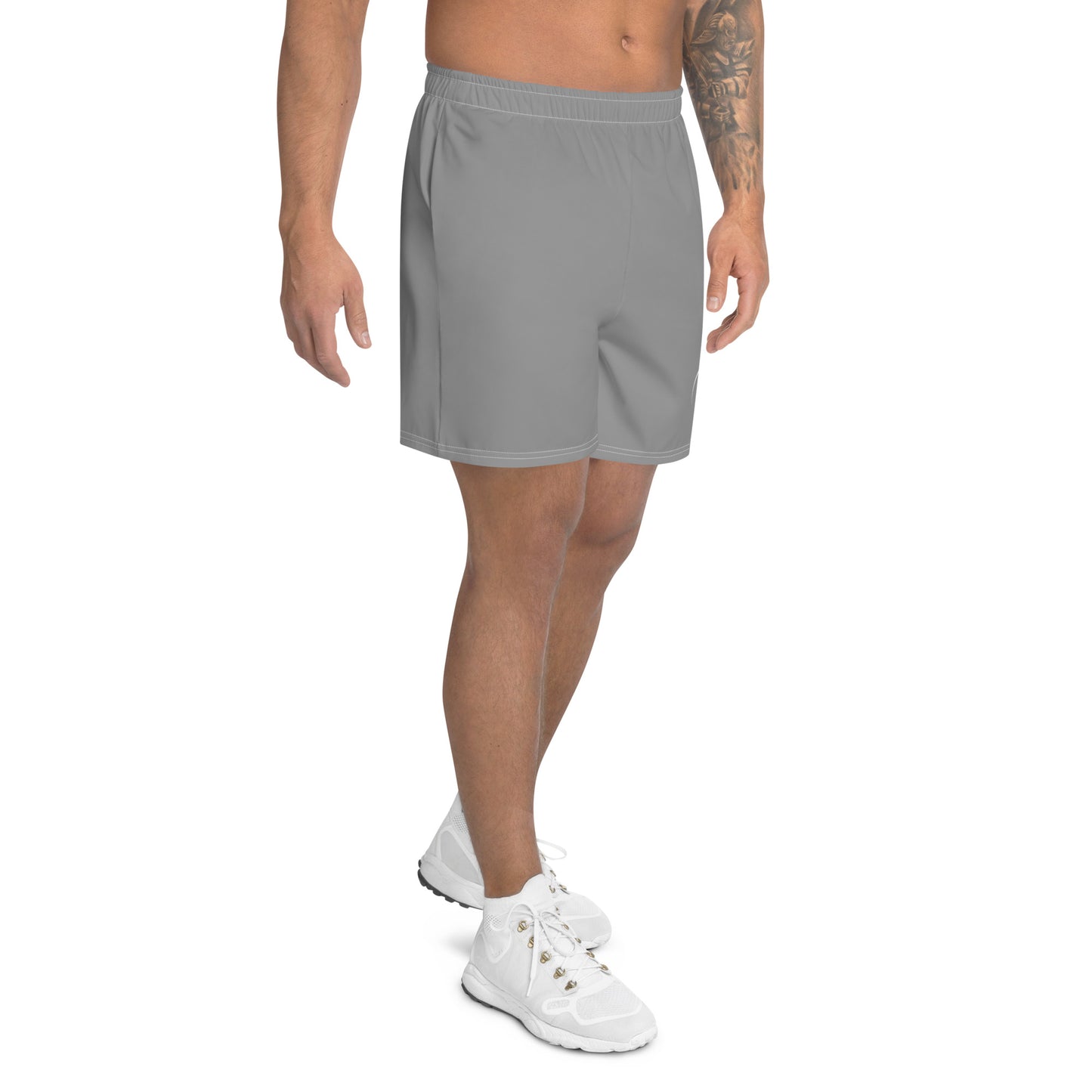 I AM WELL Men's Athletic Shorts - Grey w/ White Logo