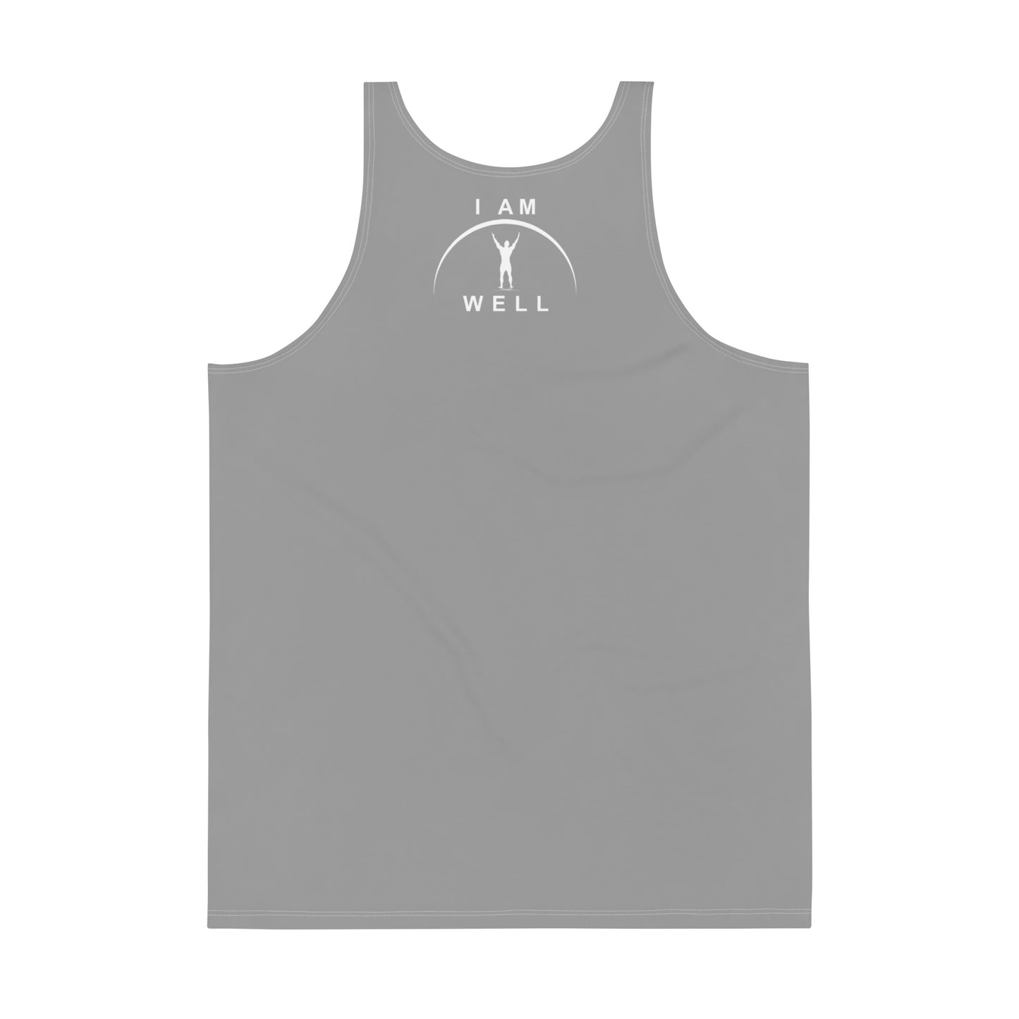 I AM WELL Men's Tank Top - Grey w/ White Logo