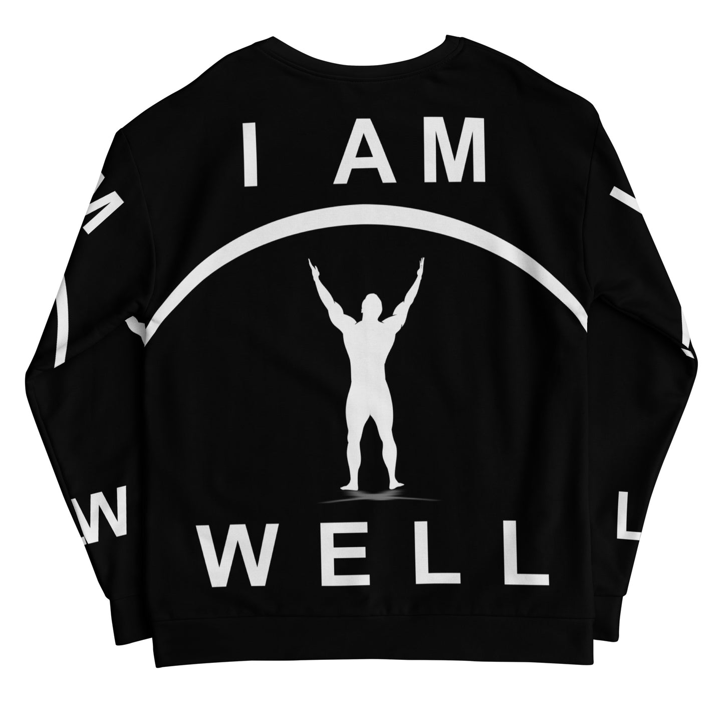 I AM WELL Men's Big Logo Sweatshirt - White w/ Black Logo