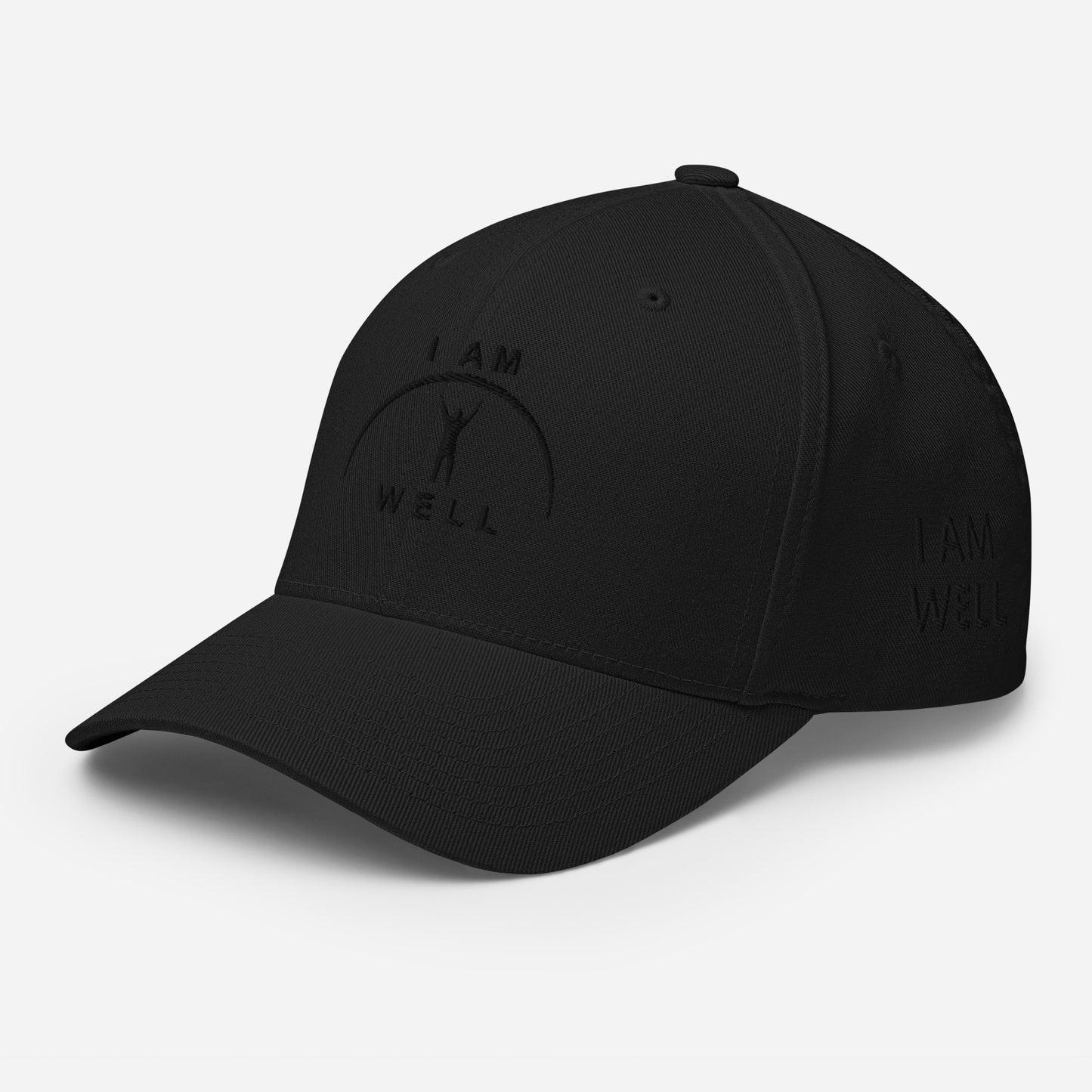 I AM WELL Structured Twill Caps - Black Logo - Male (multiple color options)