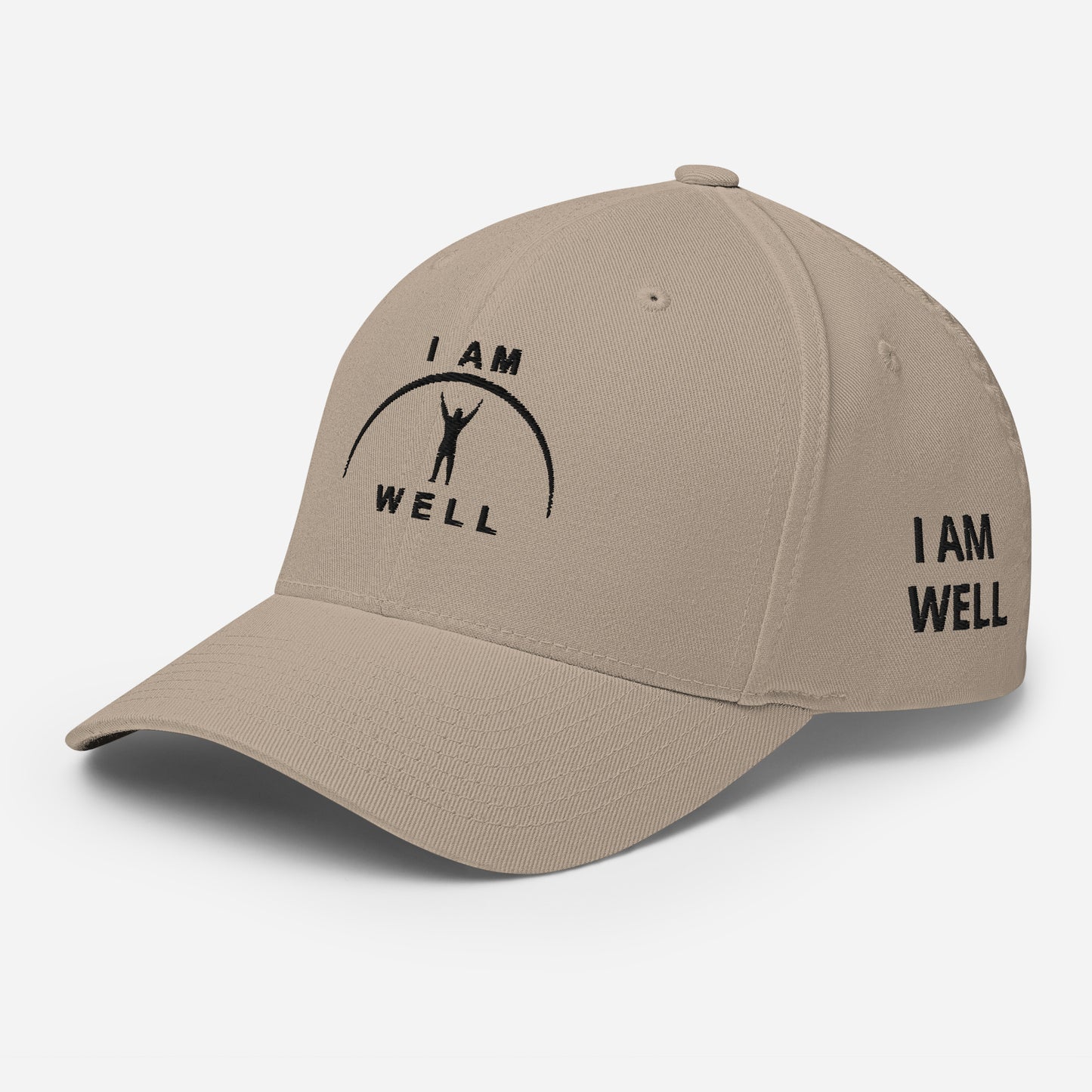 I AM WELL Structured Twill Caps - Black Logo - Male (multiple color options)