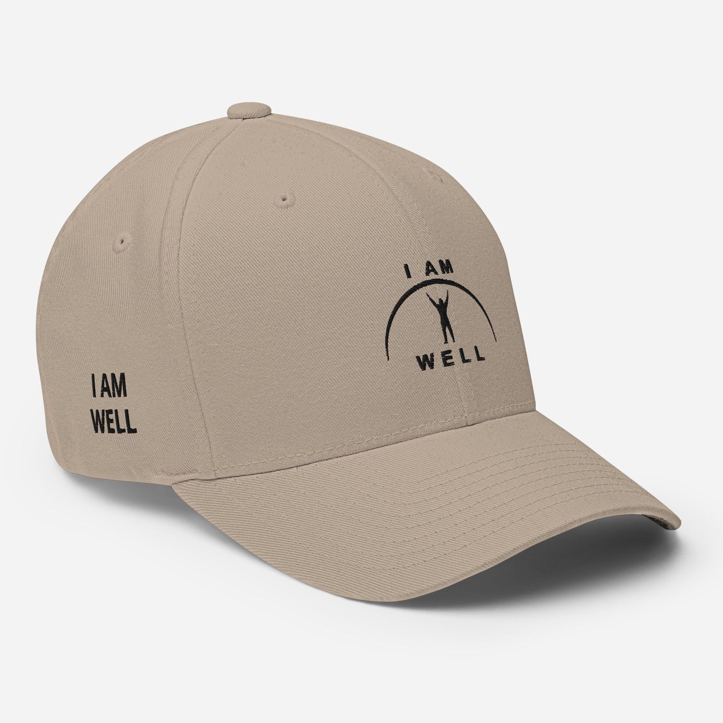 I AM WELL Structured Twill Caps - Black Logo - Male (multiple color options)