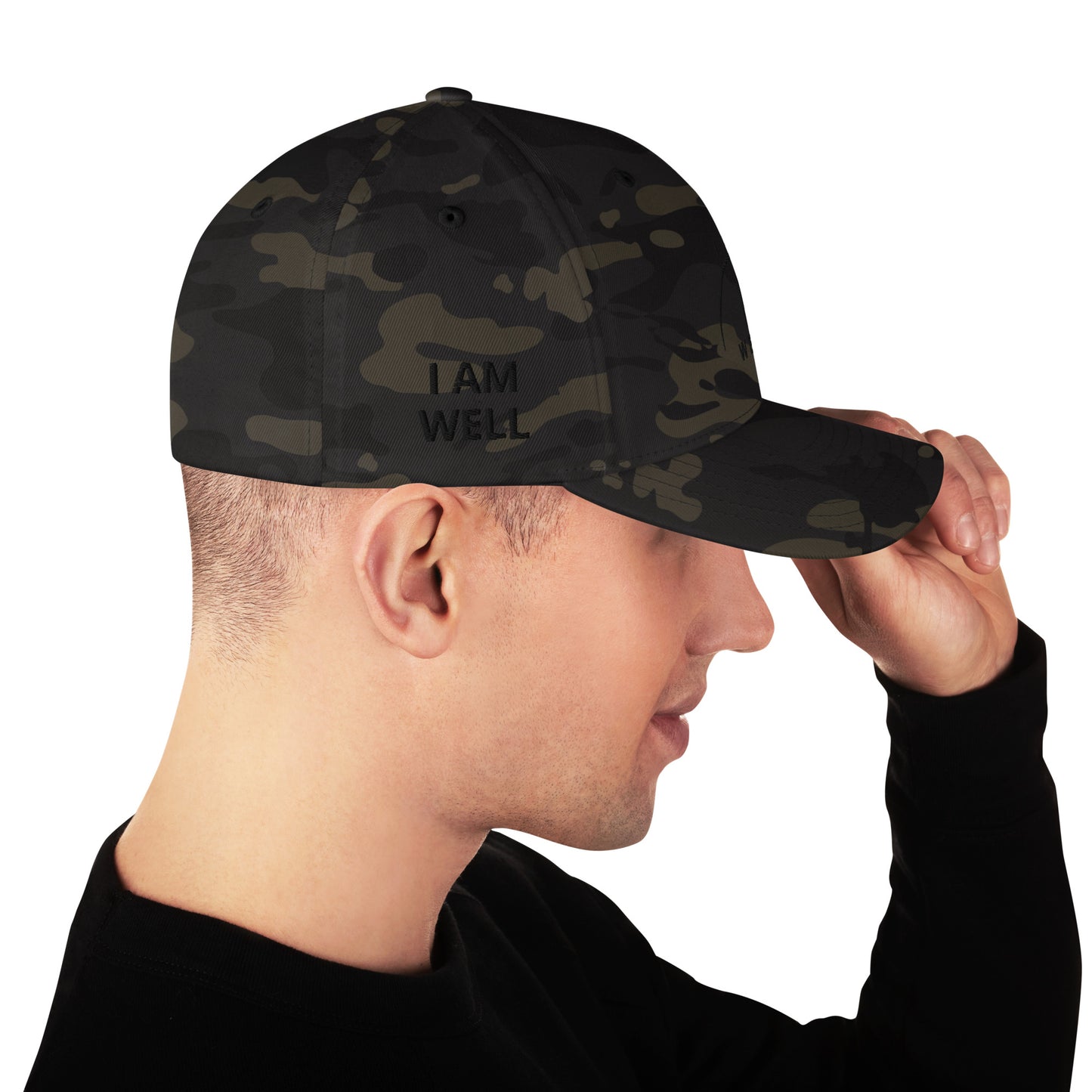 I AM WELL Structured Twill Caps - Black Logo - Male (multiple color options)