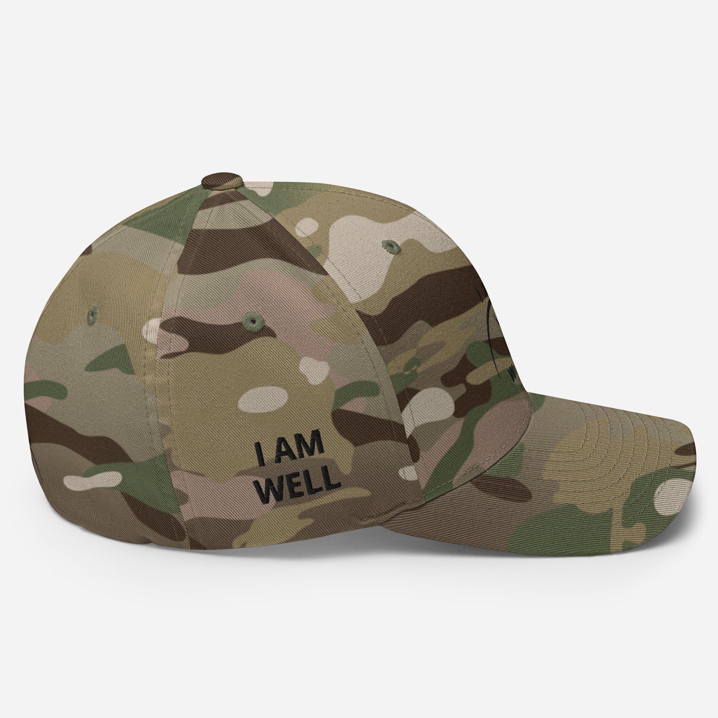 I AM WELL Structured Twill Caps - Black Logo - Male (multiple color options)