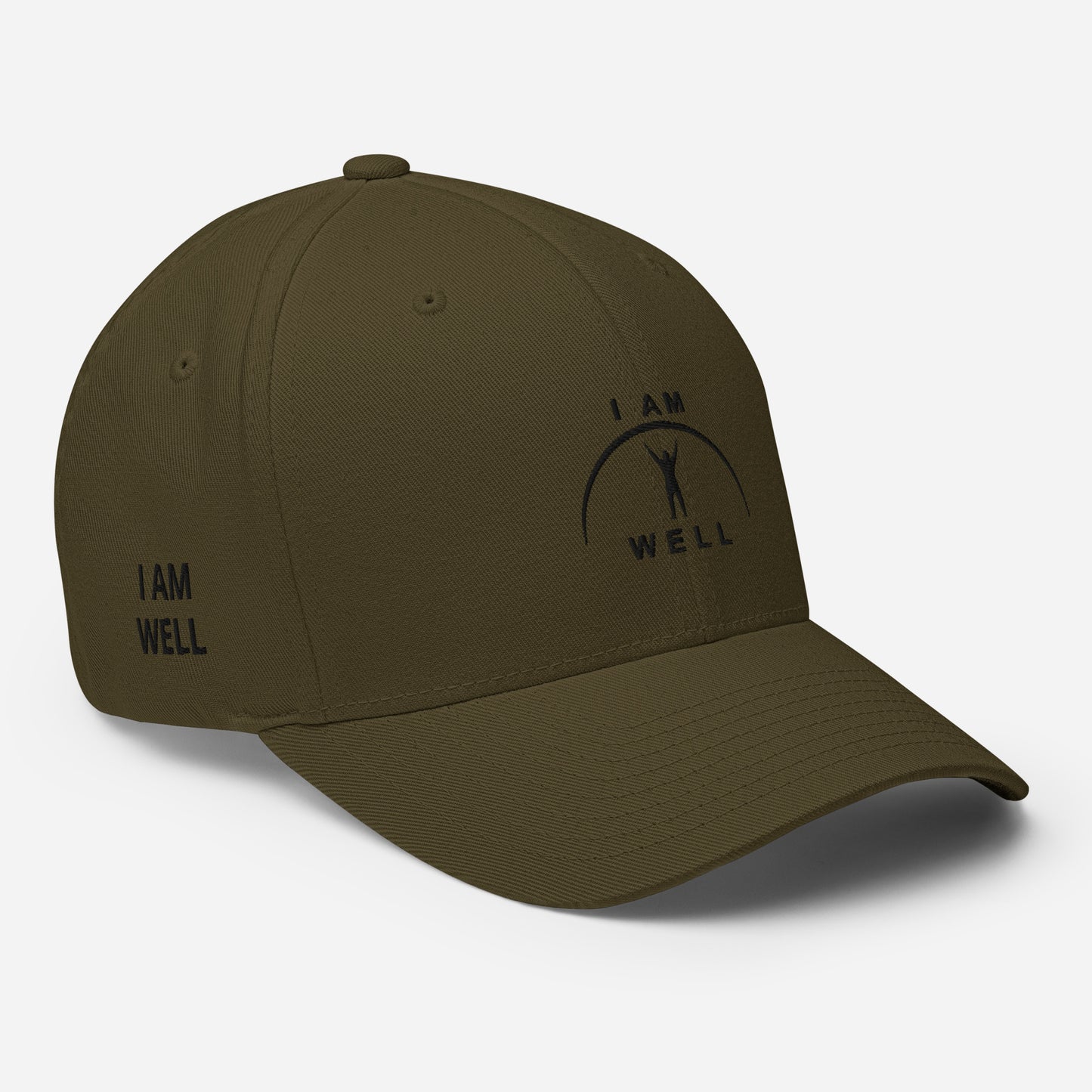 I AM WELL Structured Twill Caps - Black Logo - Male (multiple color options)