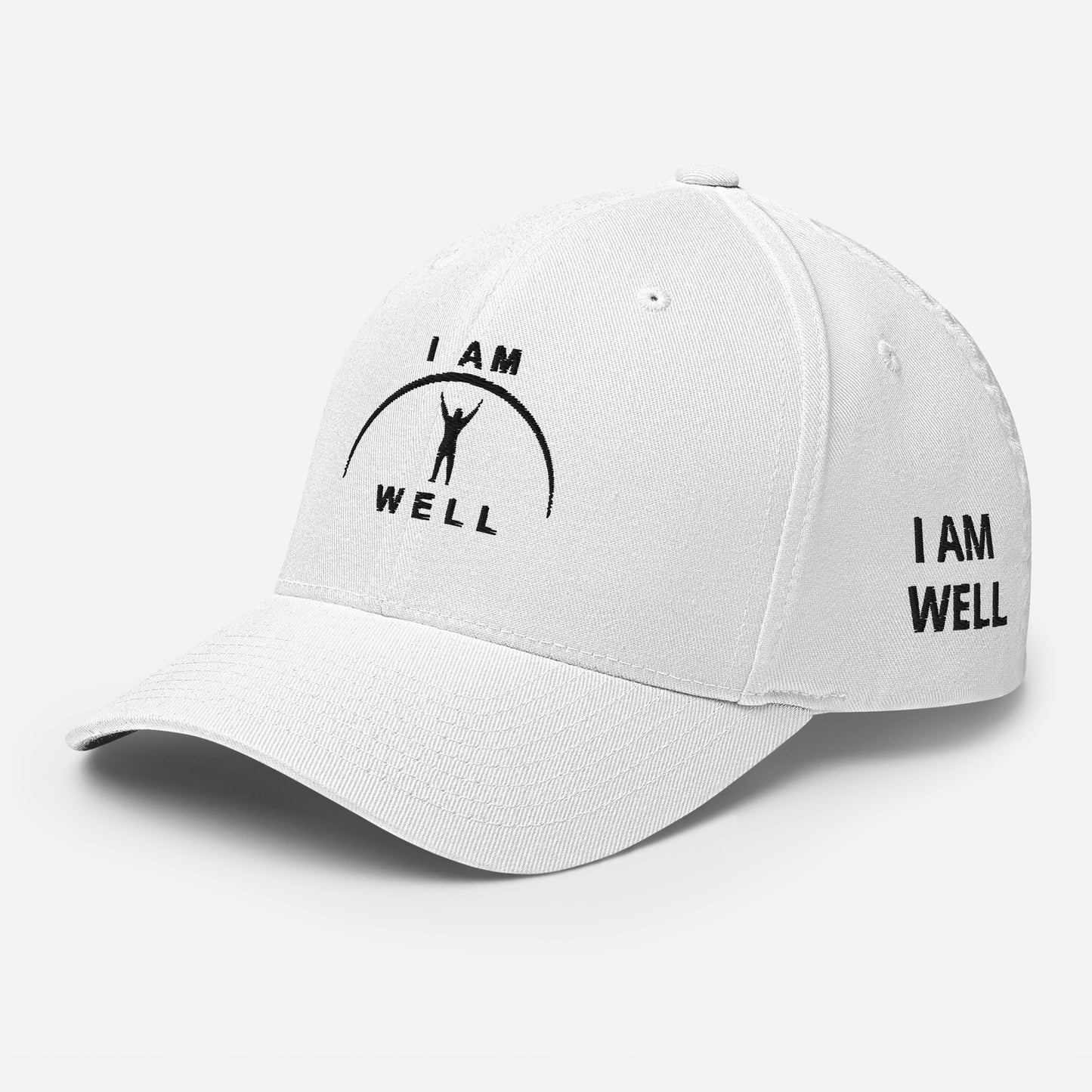 I AM WELL Structured Twill Caps - Black Logo - Male (multiple color options)