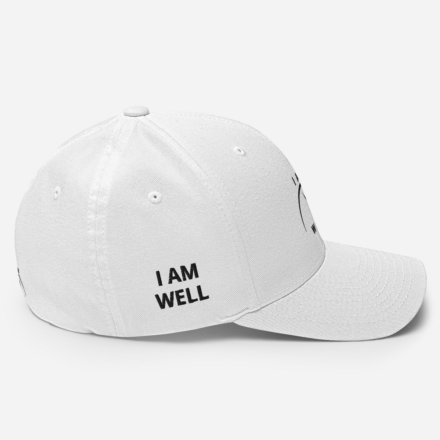 I AM WELL Structured Twill Caps - Black Logo - Male (multiple color options)