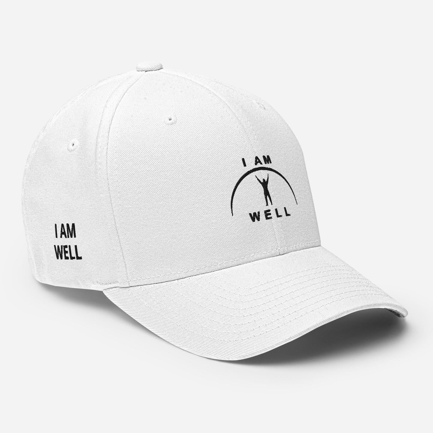 I AM WELL Structured Twill Caps - Black Logo - Male (multiple color options)