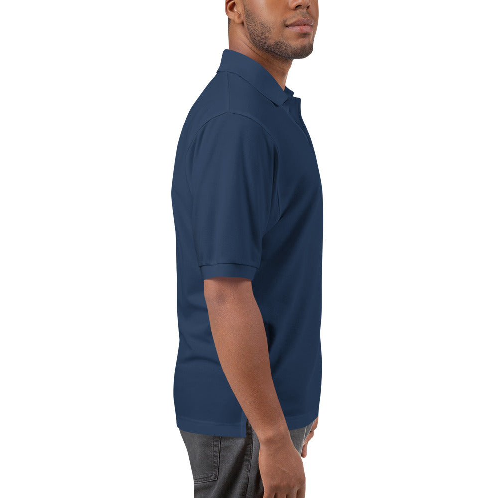 I AM WELL Men's Polos Grey Embroidered Logo (multiple color options)