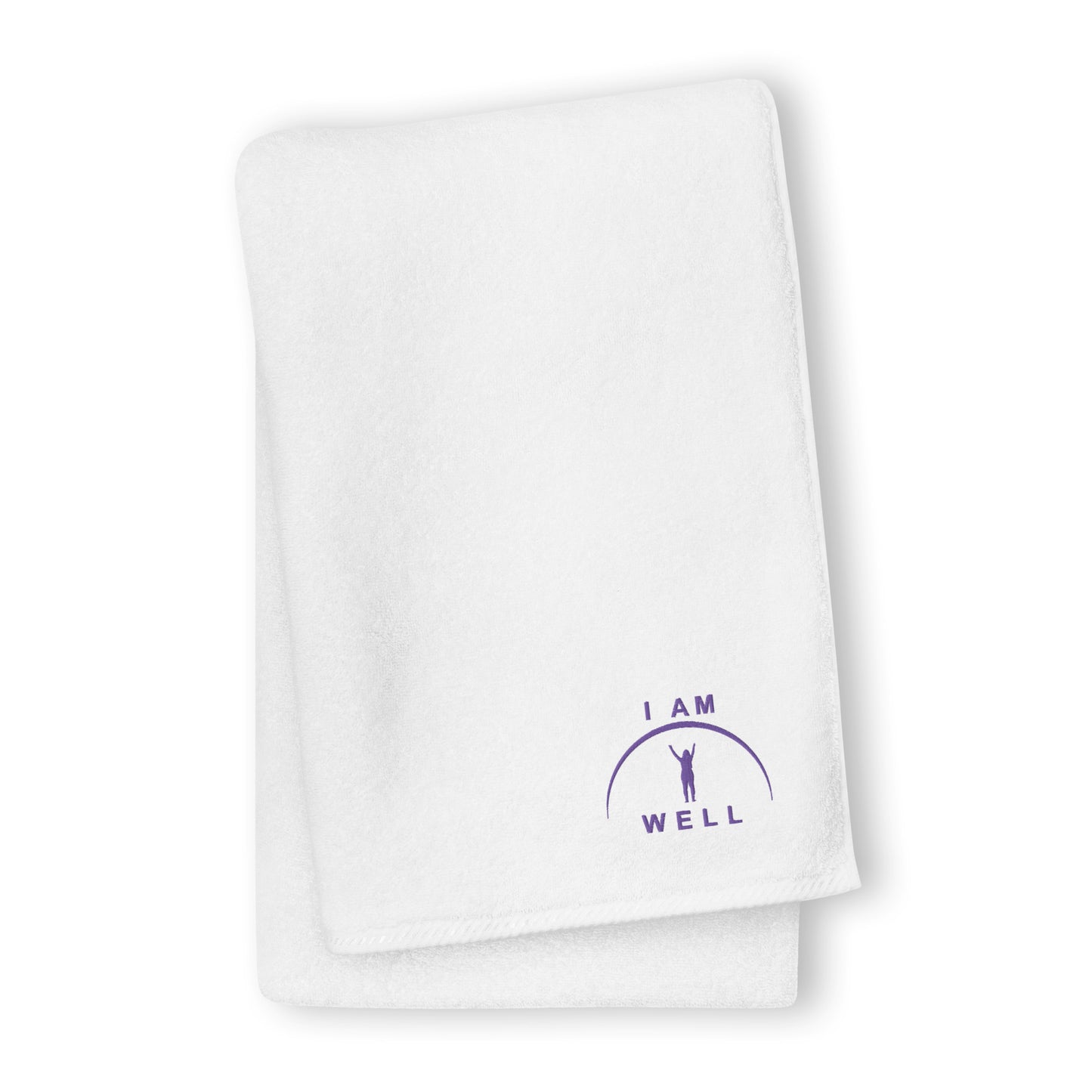 I AM WELL Towels - Purple Logo - Female